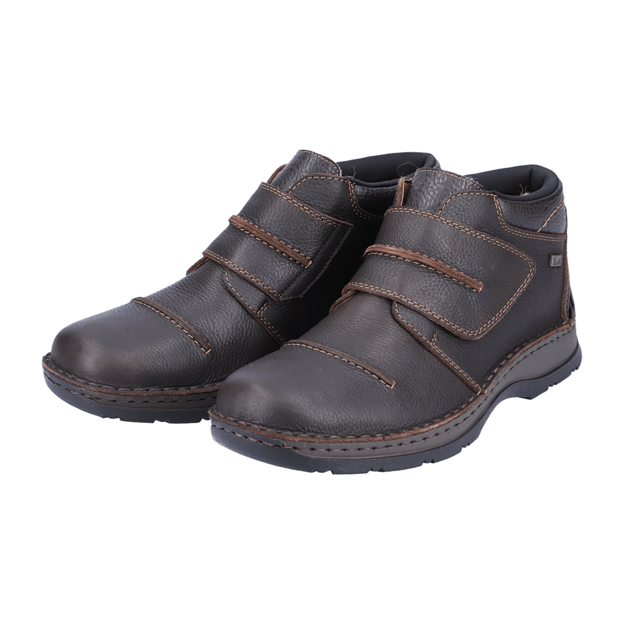 Rieker Men's Brown Ankle Boots with Warm Lining and Water-Resistant Membrane