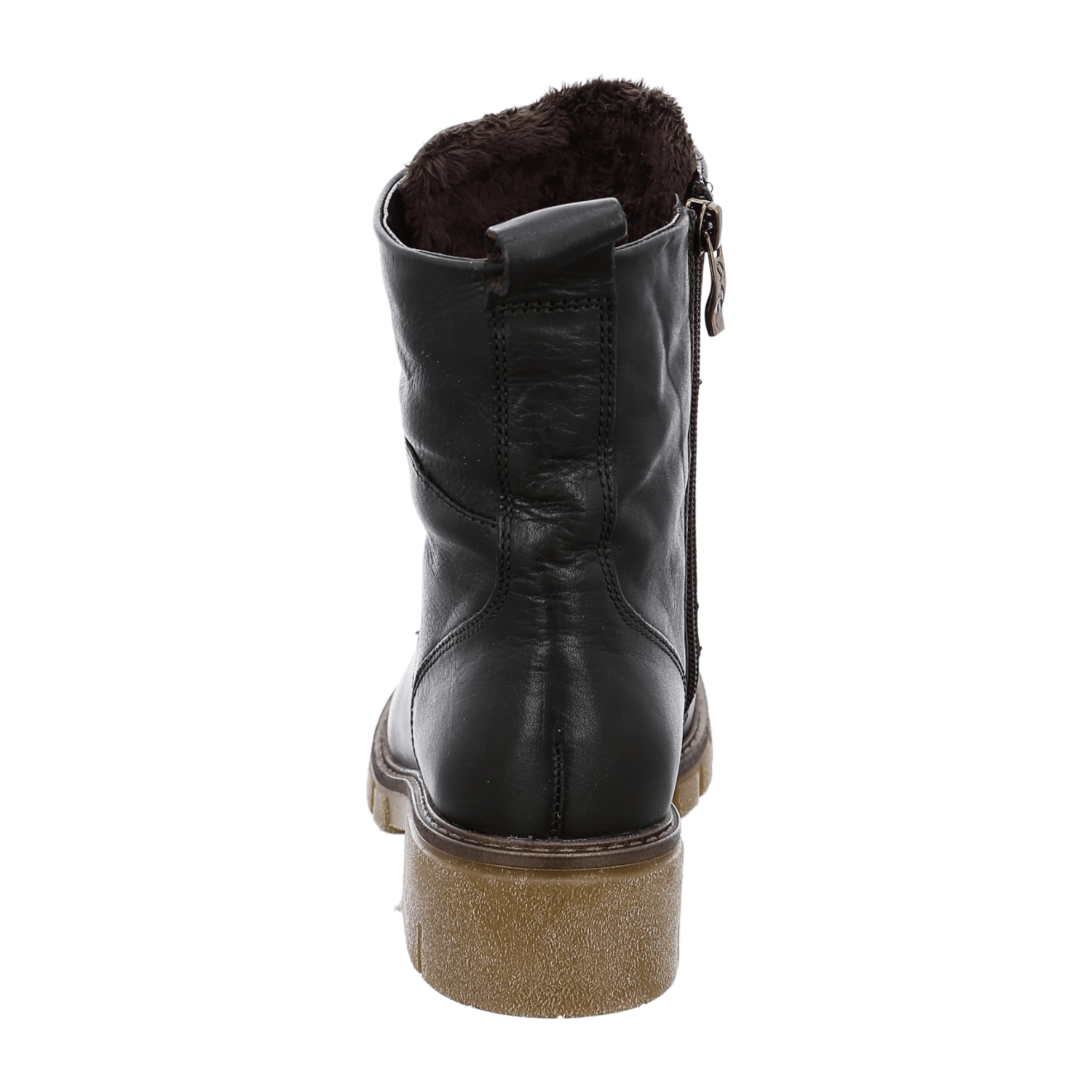 ARA DOVER Women's Boots in Green Smooth Leather with Zipper Classic Boots with Round Toe