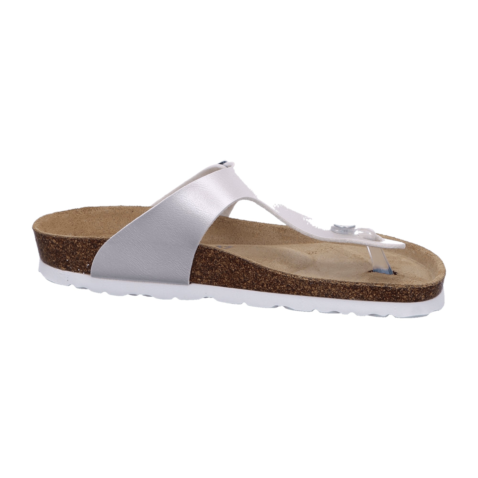 Rohde Women's Silver Pantolette Slip-On Sandals with Buckle and Open Toe