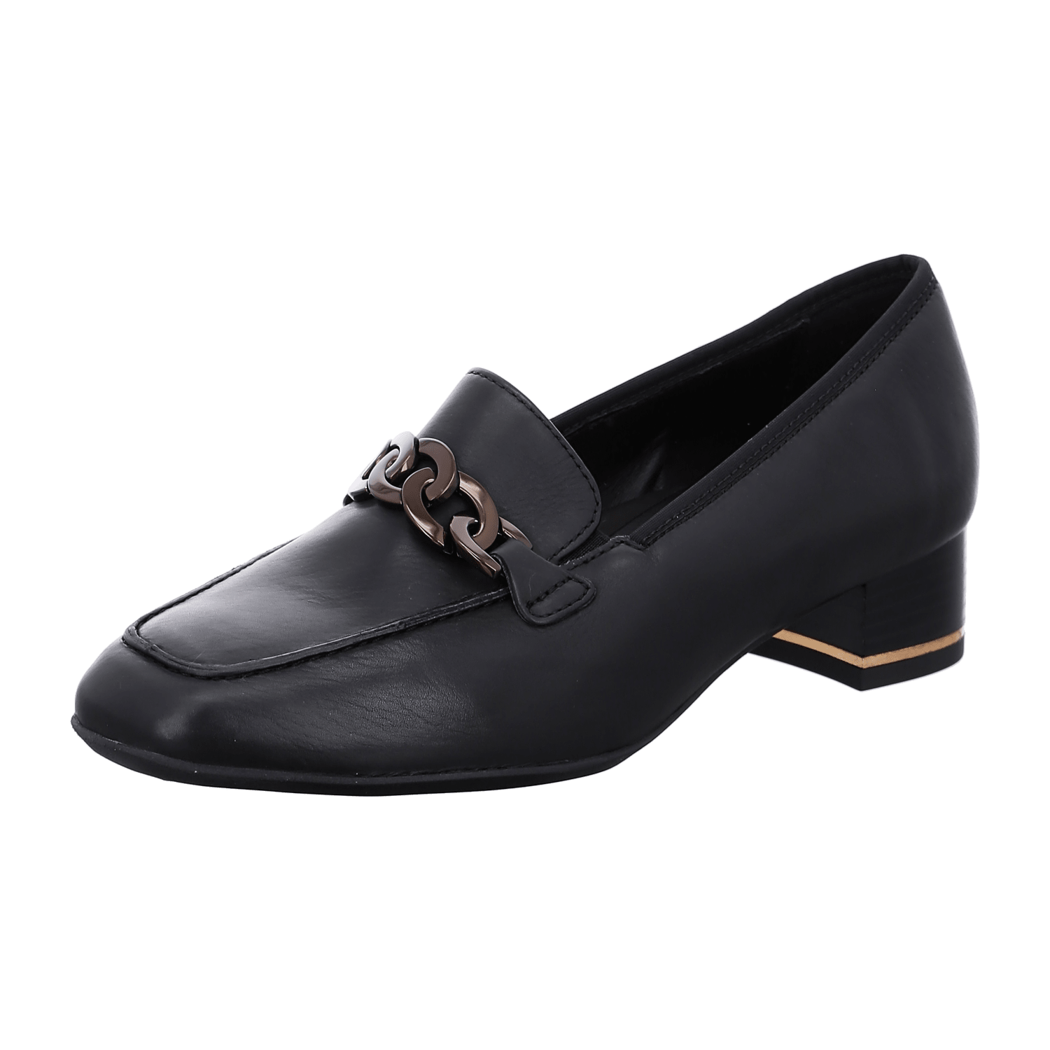 ARA GRAZ Women's Pumps Smooth Leather Black Square Toe Slip-On Style