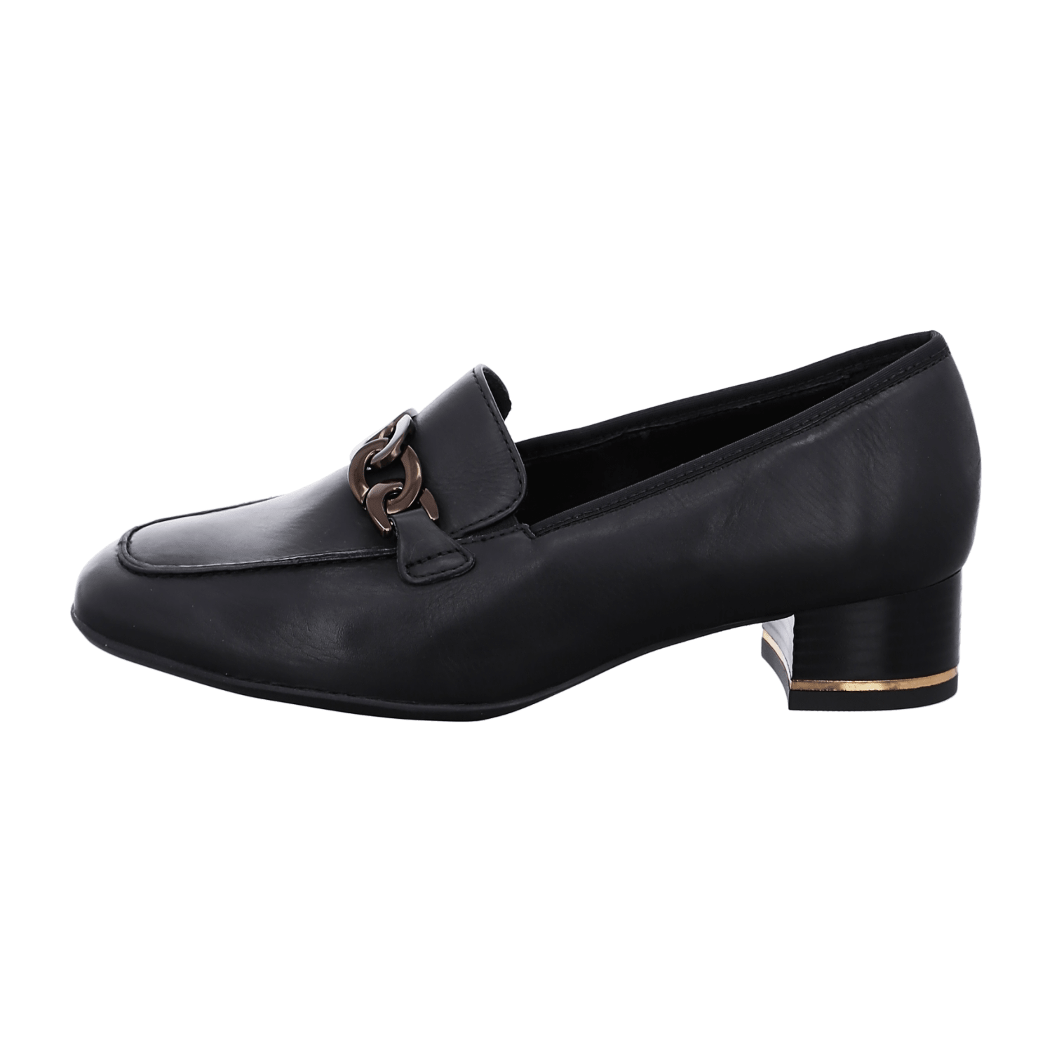 ARA GRAZ Women's Pumps Smooth Leather Black Square Toe Slip-On Style