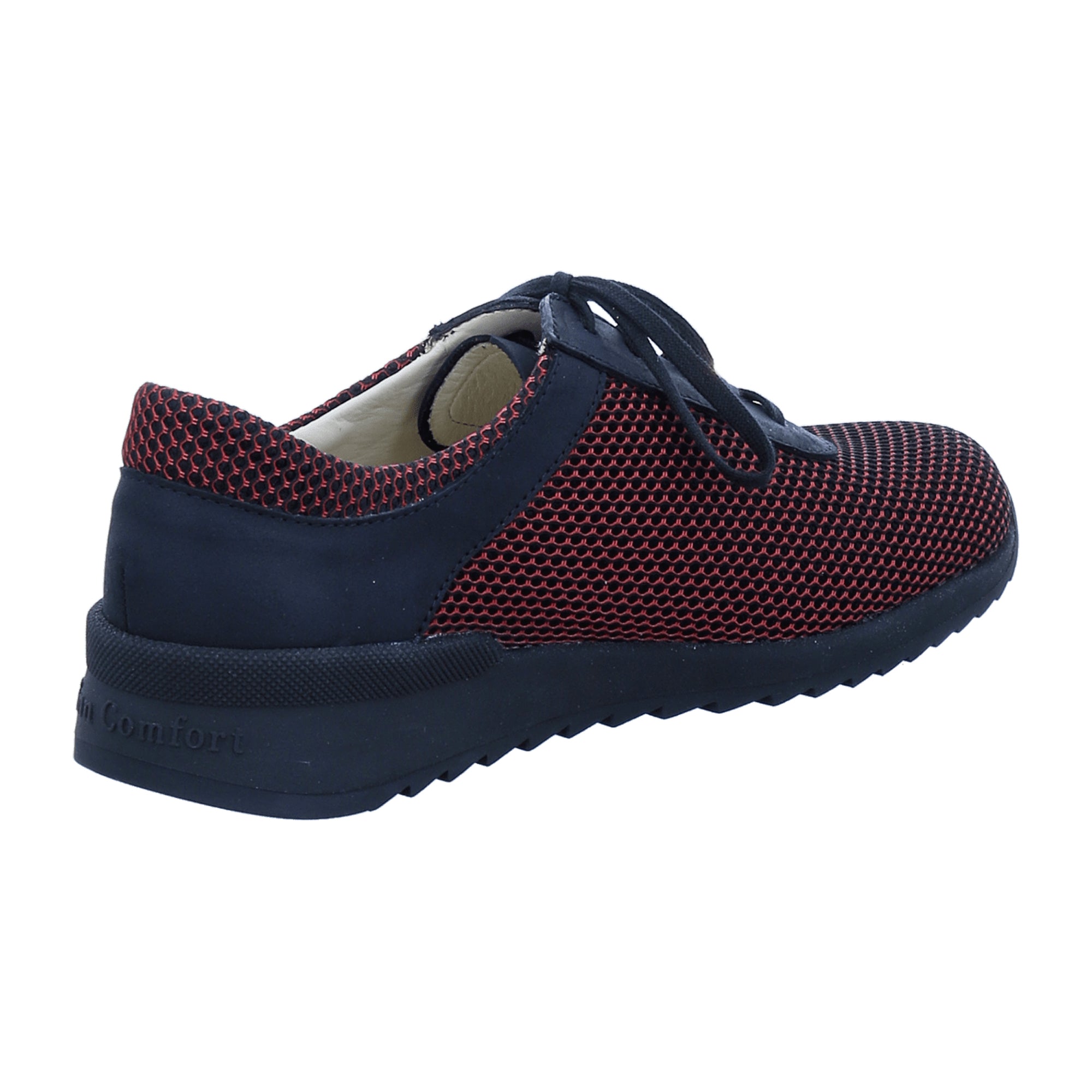 Finn Comfort Cerritos Women's Casual Sneakers, Lipstick Red/Black - Stylish & Comfortable