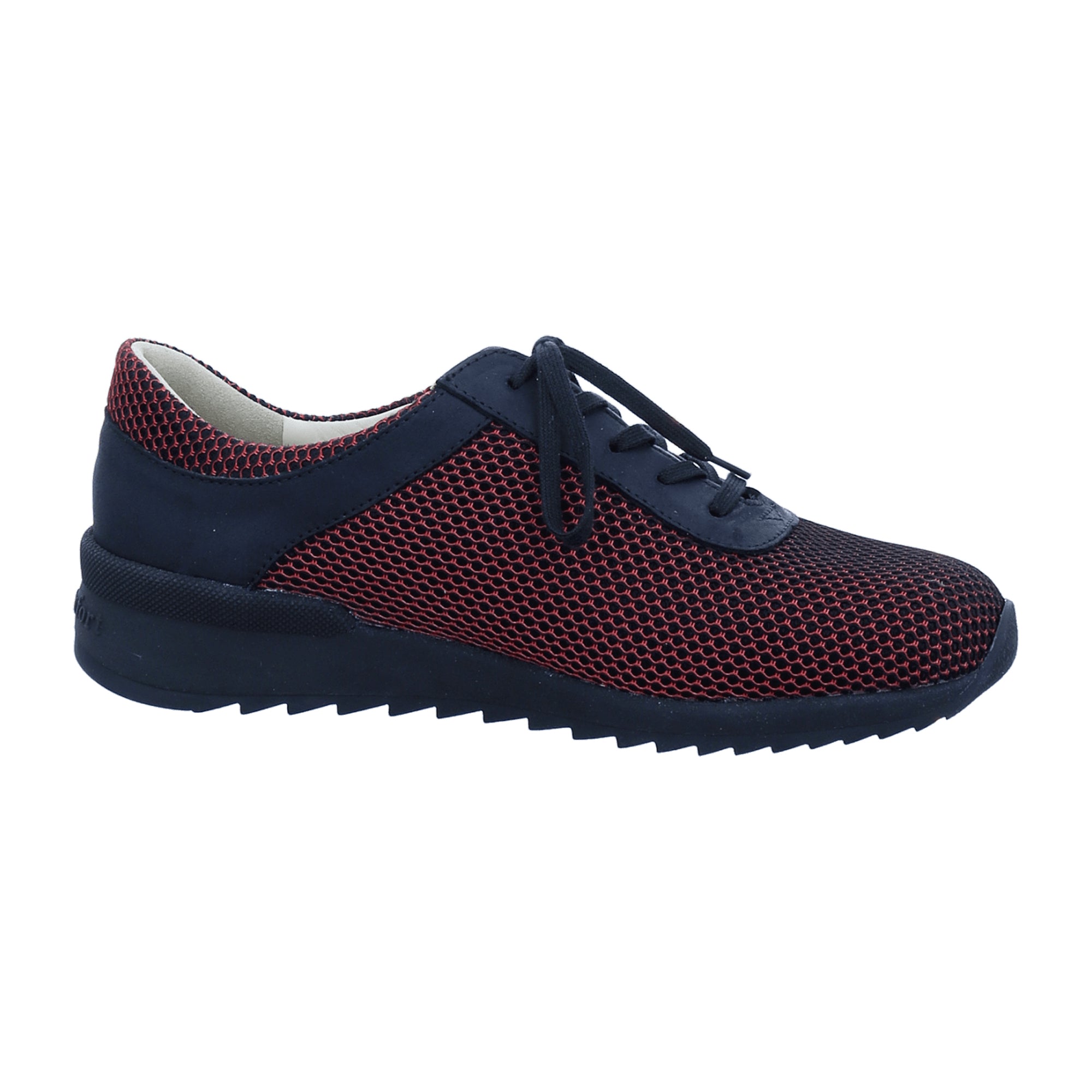 Finn Comfort Cerritos Women's Casual Sneakers, Lipstick Red/Black - Stylish & Comfortable