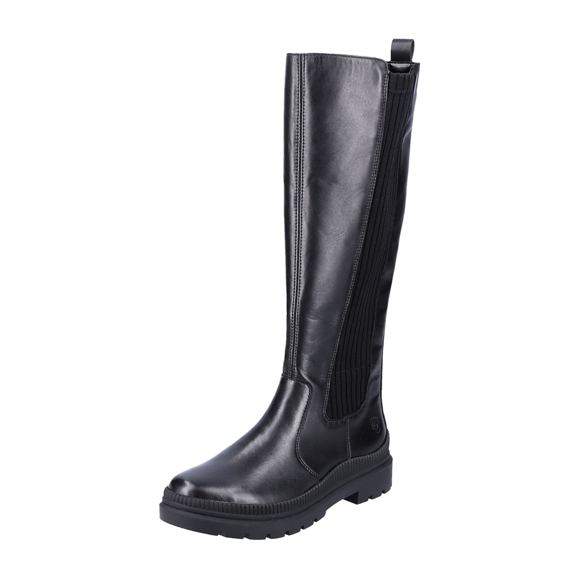 Remonte Women's Black Comfort Boots with Warm Lining and Side Zipper