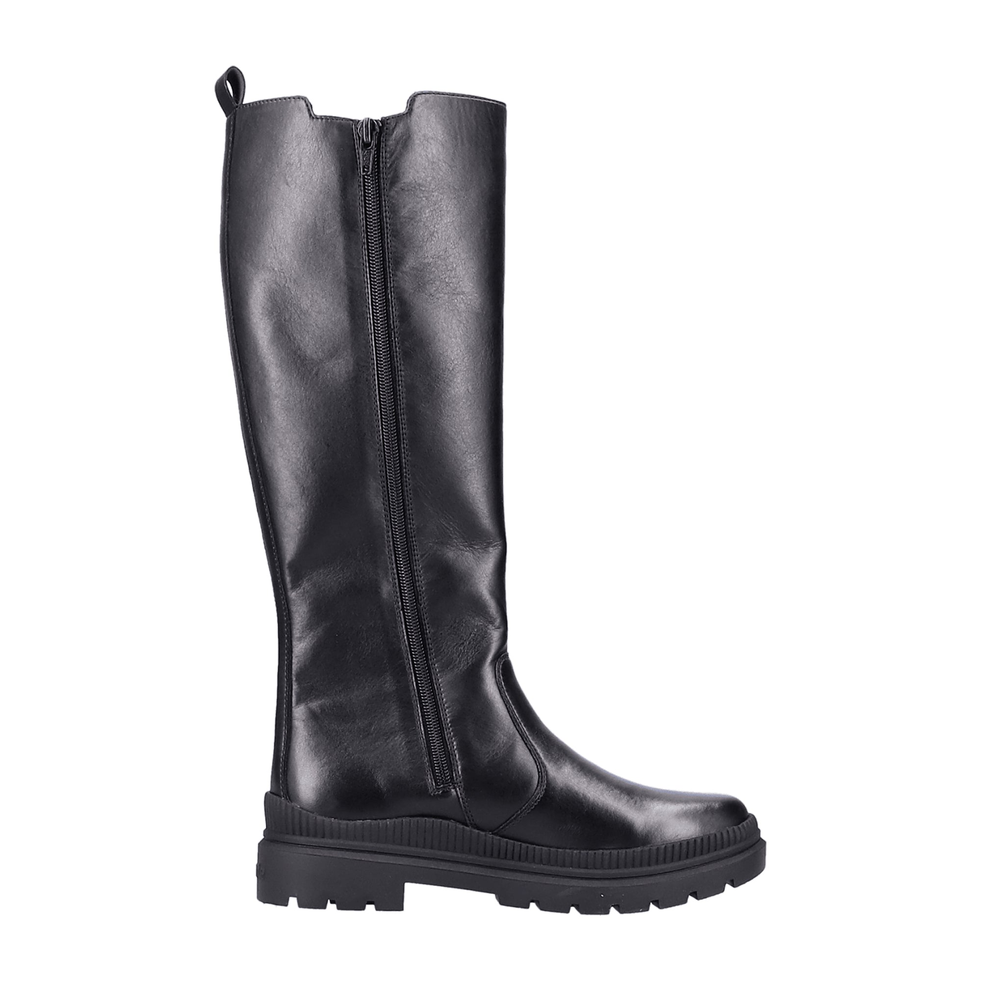 Remonte Women's Black Comfort Boots with Warm Lining and Side Zipper