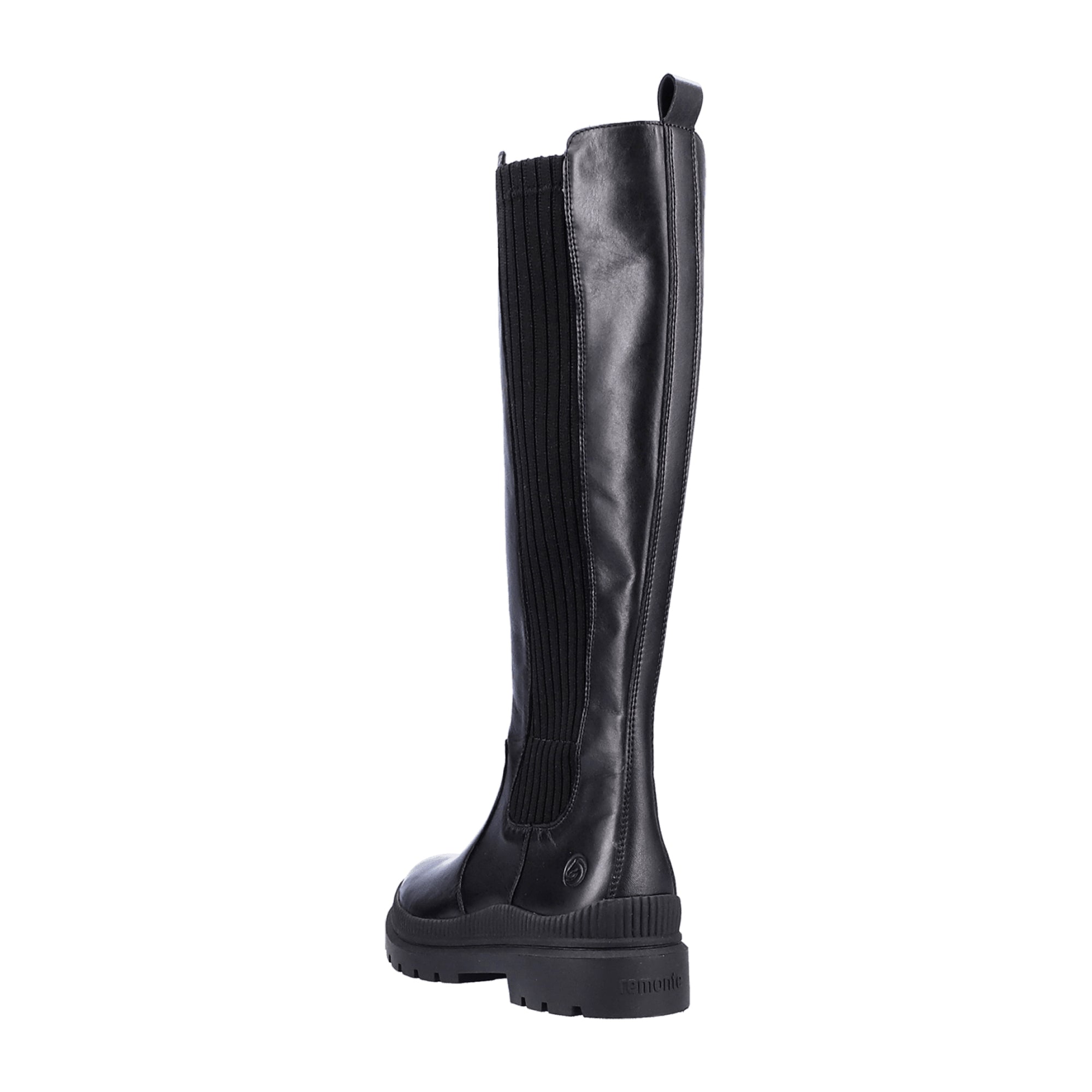 Remonte Women's Black Comfort Boots with Warm Lining and Side Zipper