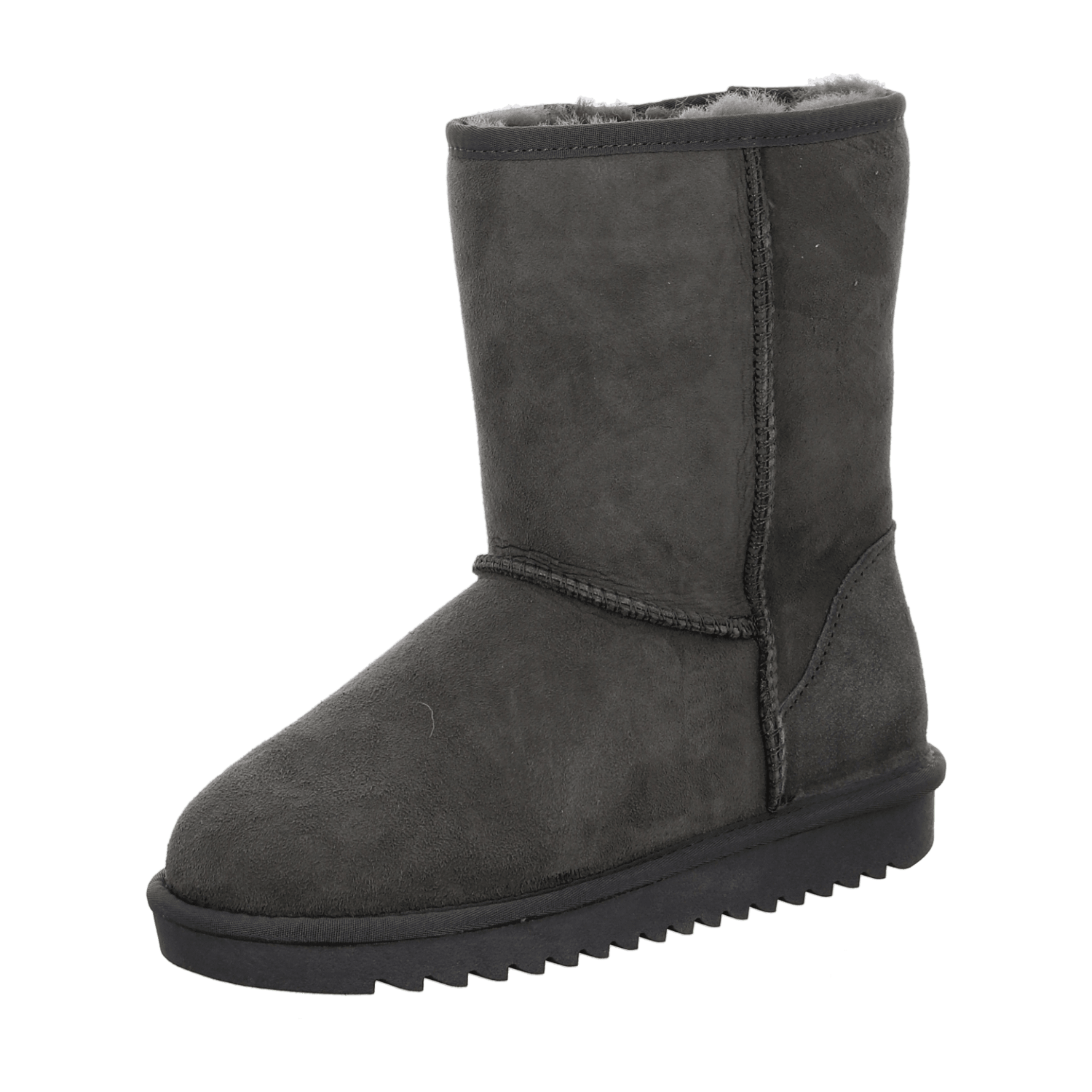 ARA ALASKA Women's Winter Boots Slip-On with Fur and Lambswool Lining Gray