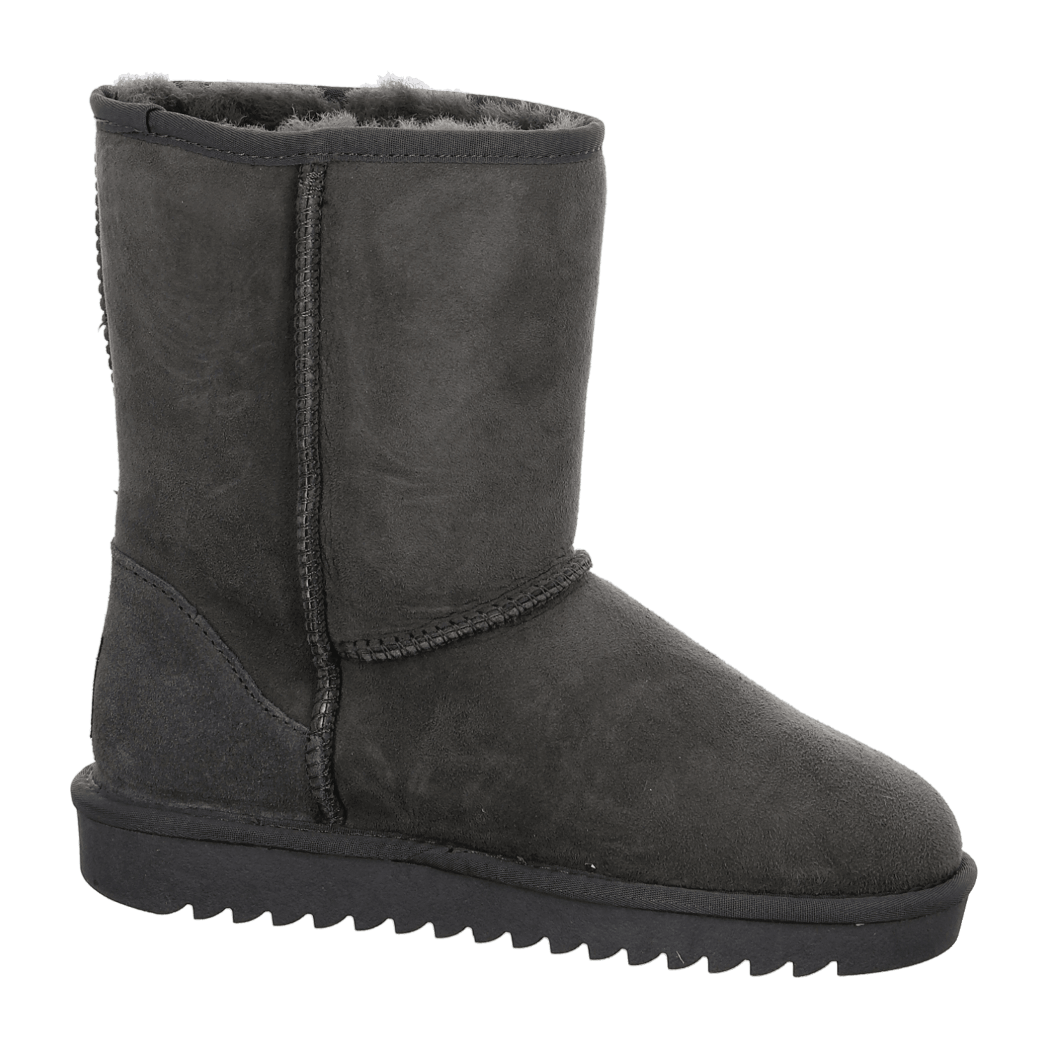ARA ALASKA Women's Winter Boots Slip-On with Fur and Lambswool Lining Gray