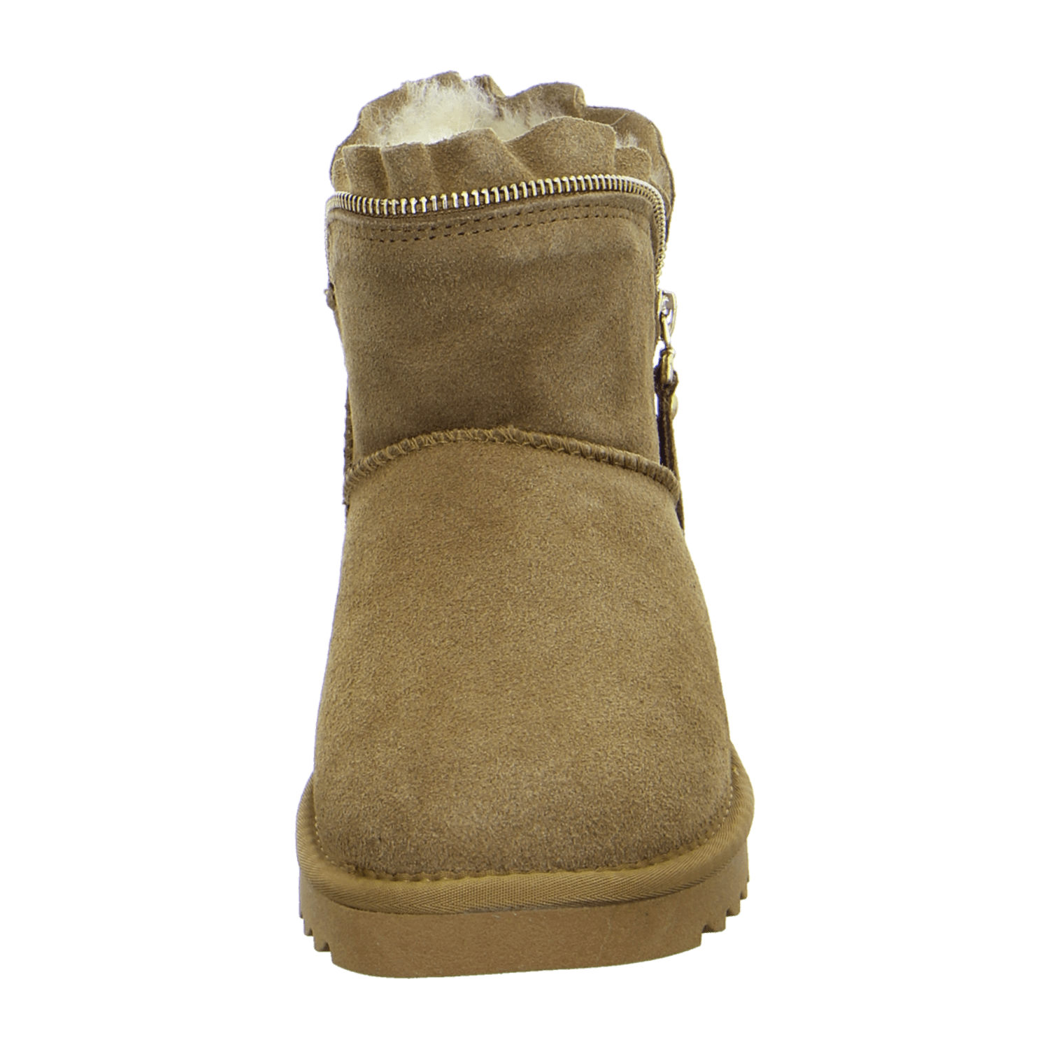 ARA ALASKA Women's Brown Smooth Leather Winter Boots with Warm Lining and Pull-On Closure