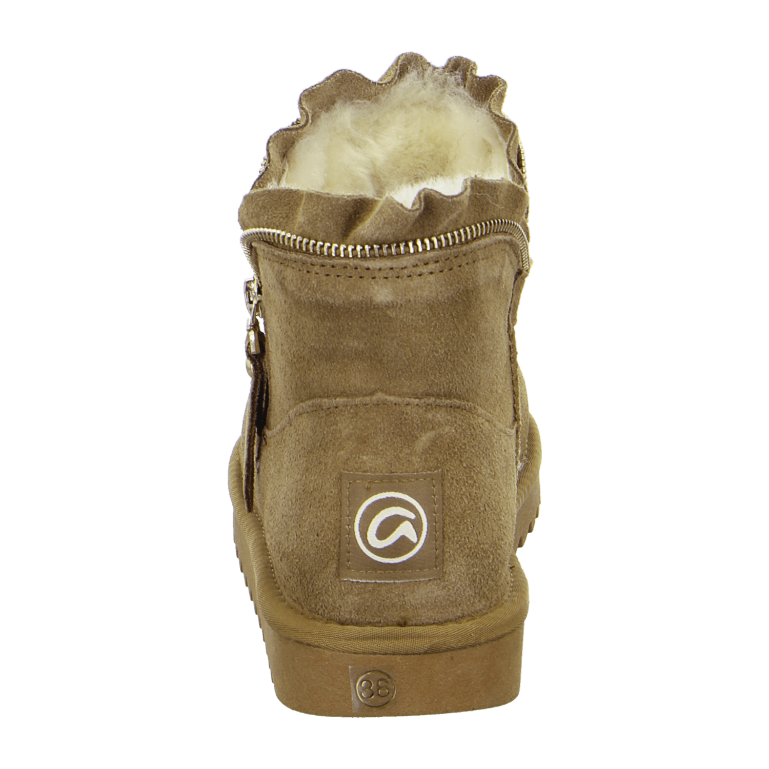 ARA ALASKA Women's Brown Smooth Leather Winter Boots with Warm Lining and Pull-On Closure