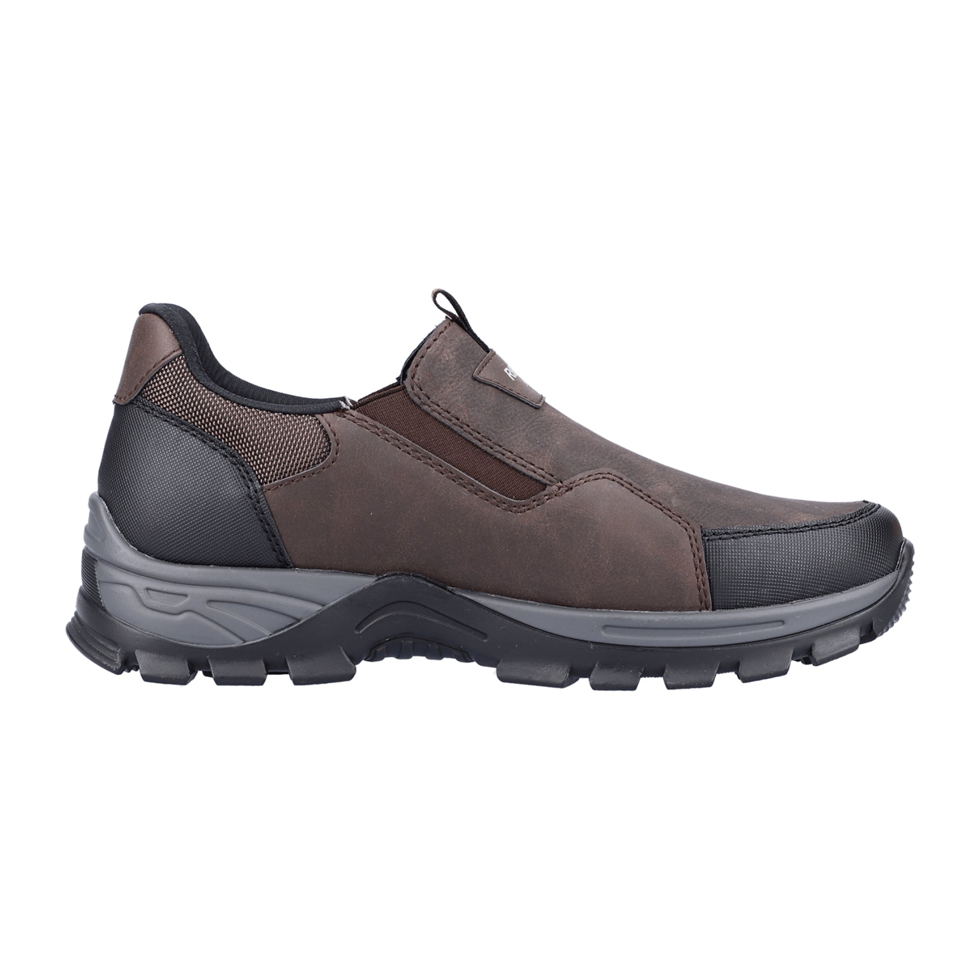 Rieker HWK Men's Brown Slip-On Shoes with RiekerTex Waterproof Technology