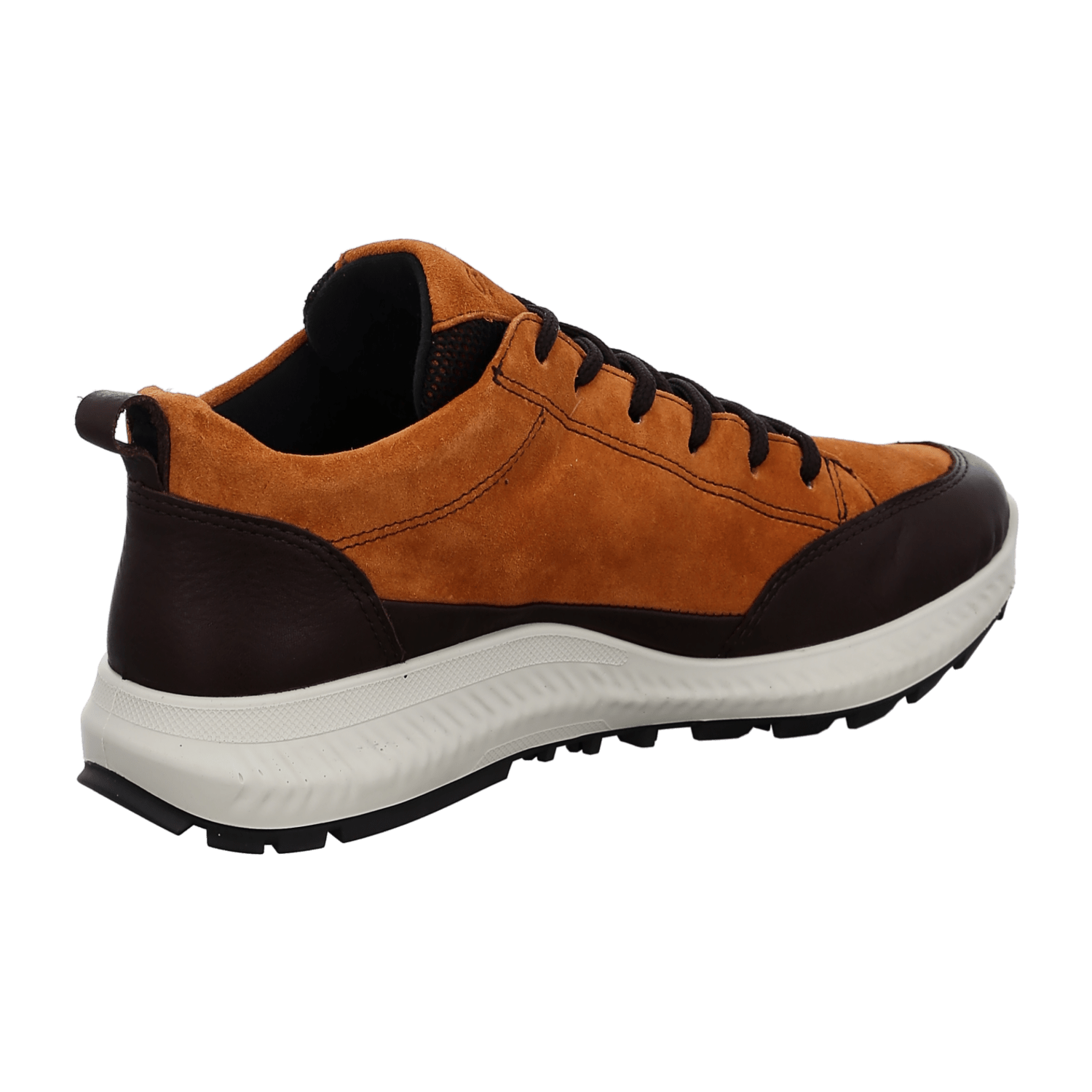 ARA HIKER Women's Velour Leather Sneakers with Lace-Up Closure in Orange - Bartel-Shop
