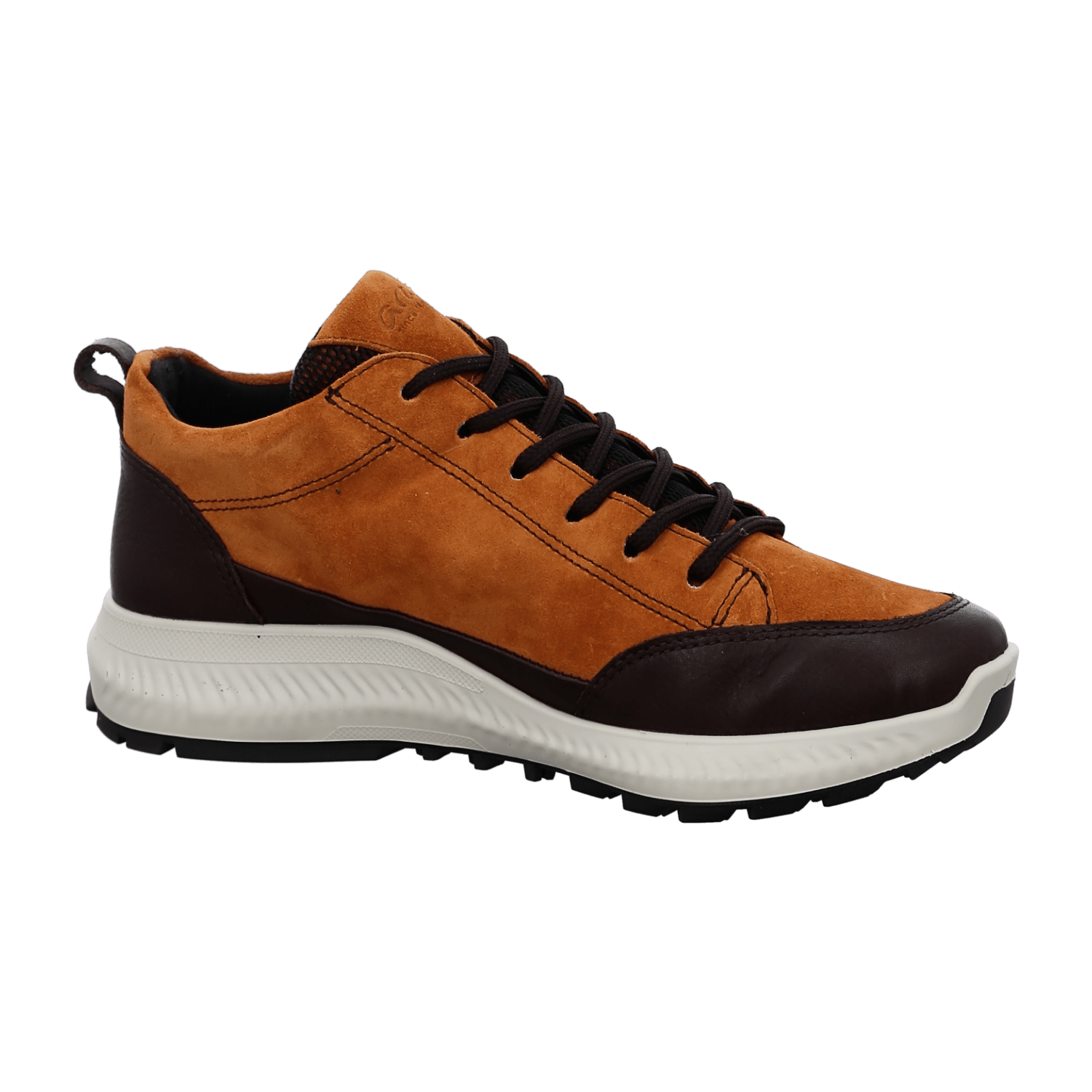 ARA HIKER Women's Velour Leather Sneakers with Lace-Up Closure in Orange - Bartel-Shop