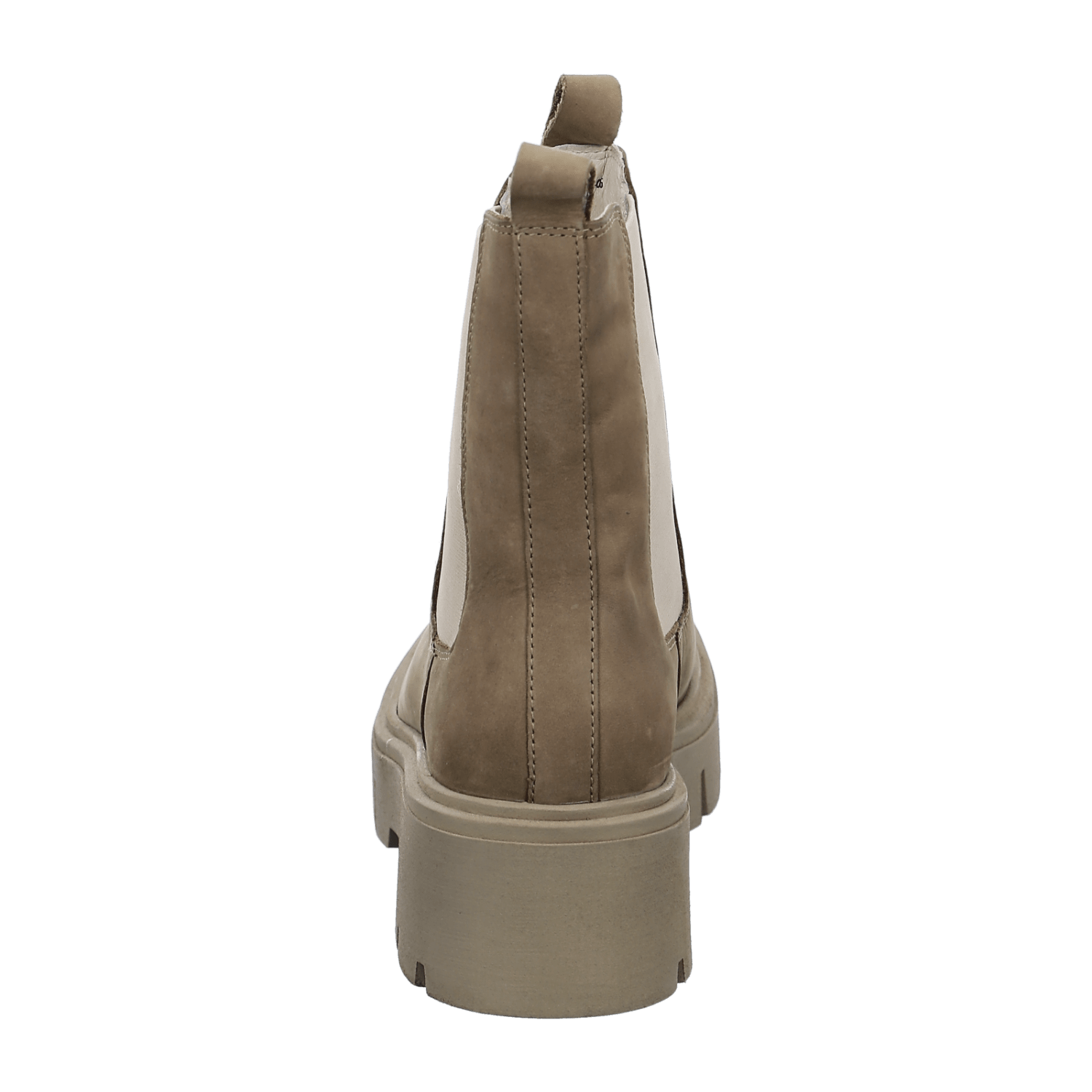 ARA STOCKHOLM Women's Beige Suede Pull-On Chelsea Boots with Round Toe