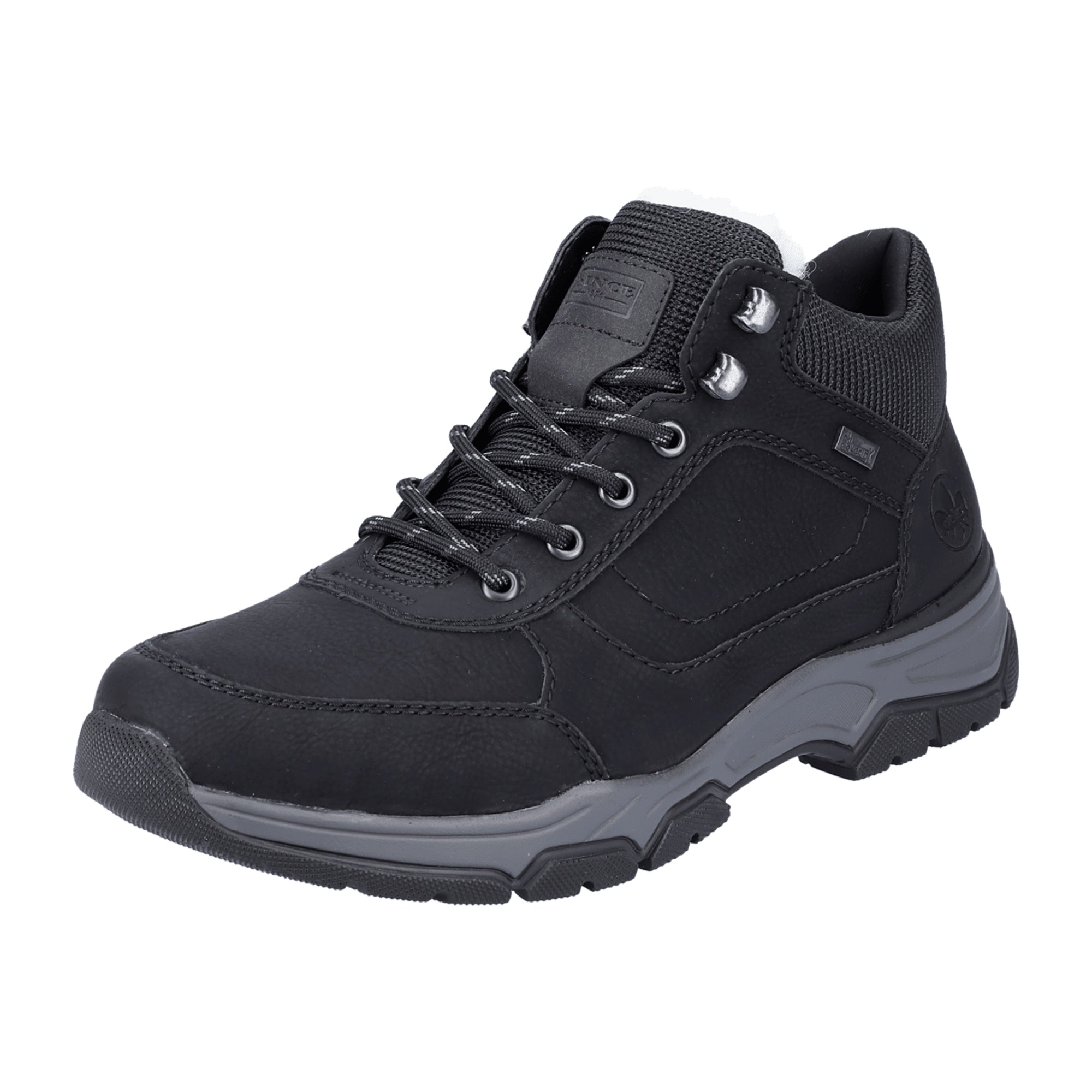 Rieker Black All-Weather Boots with Warm Lining and Water-Resistant Membrane