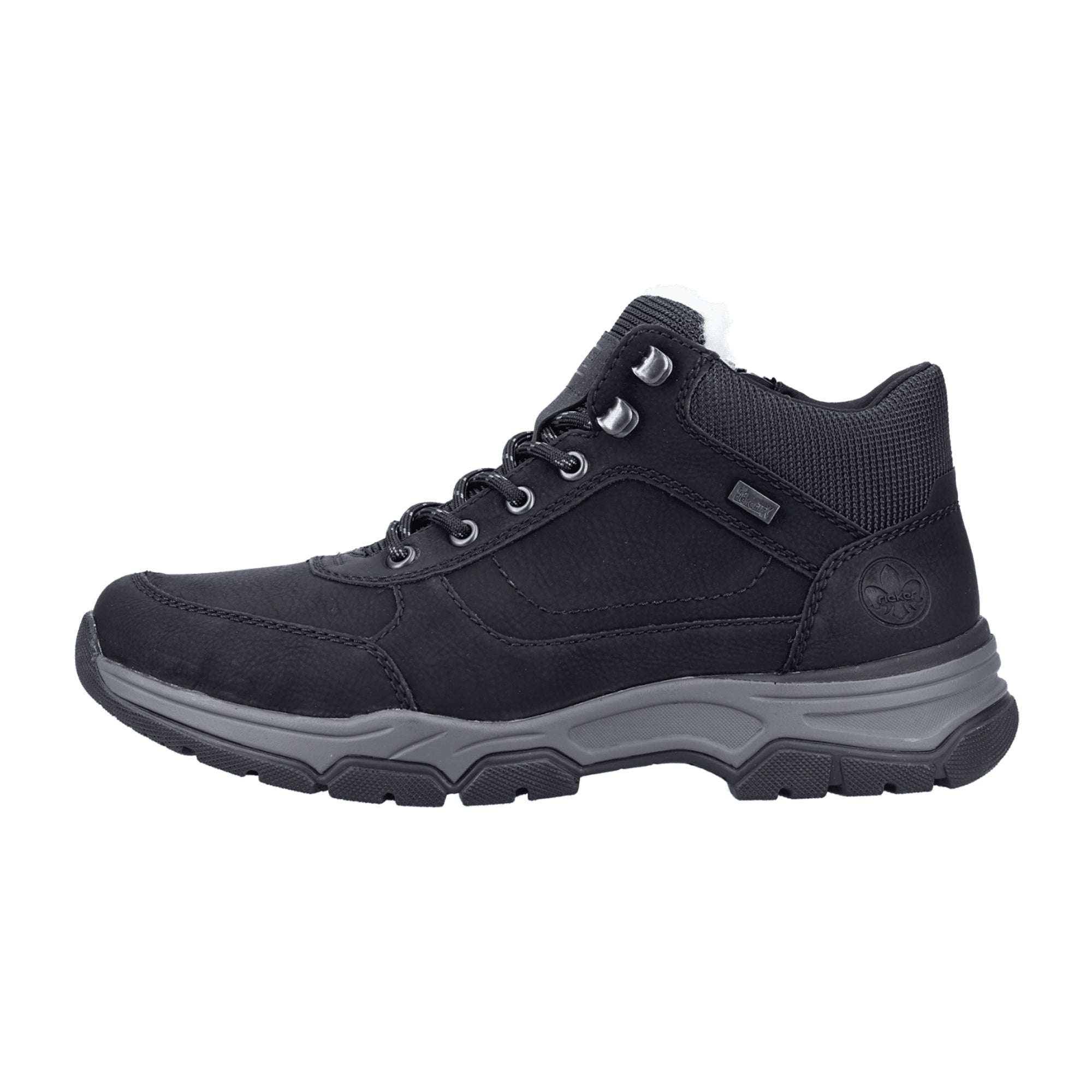 Rieker Black All-Weather Boots with Warm Lining and Water-Resistant Membrane