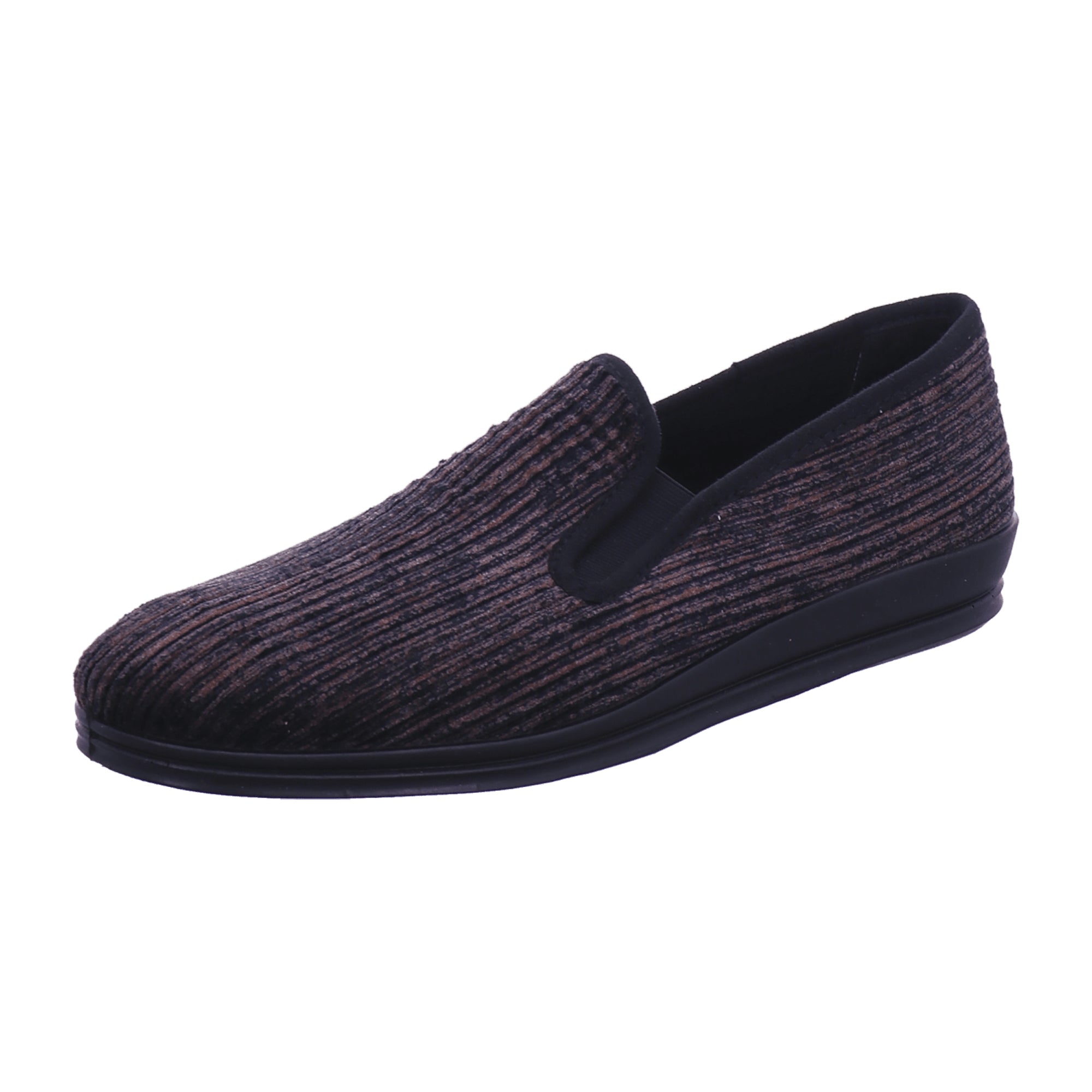 Rohde Men's Brown Slippers, Comfortable Textile Slip-On Shoes for Fall/Winter