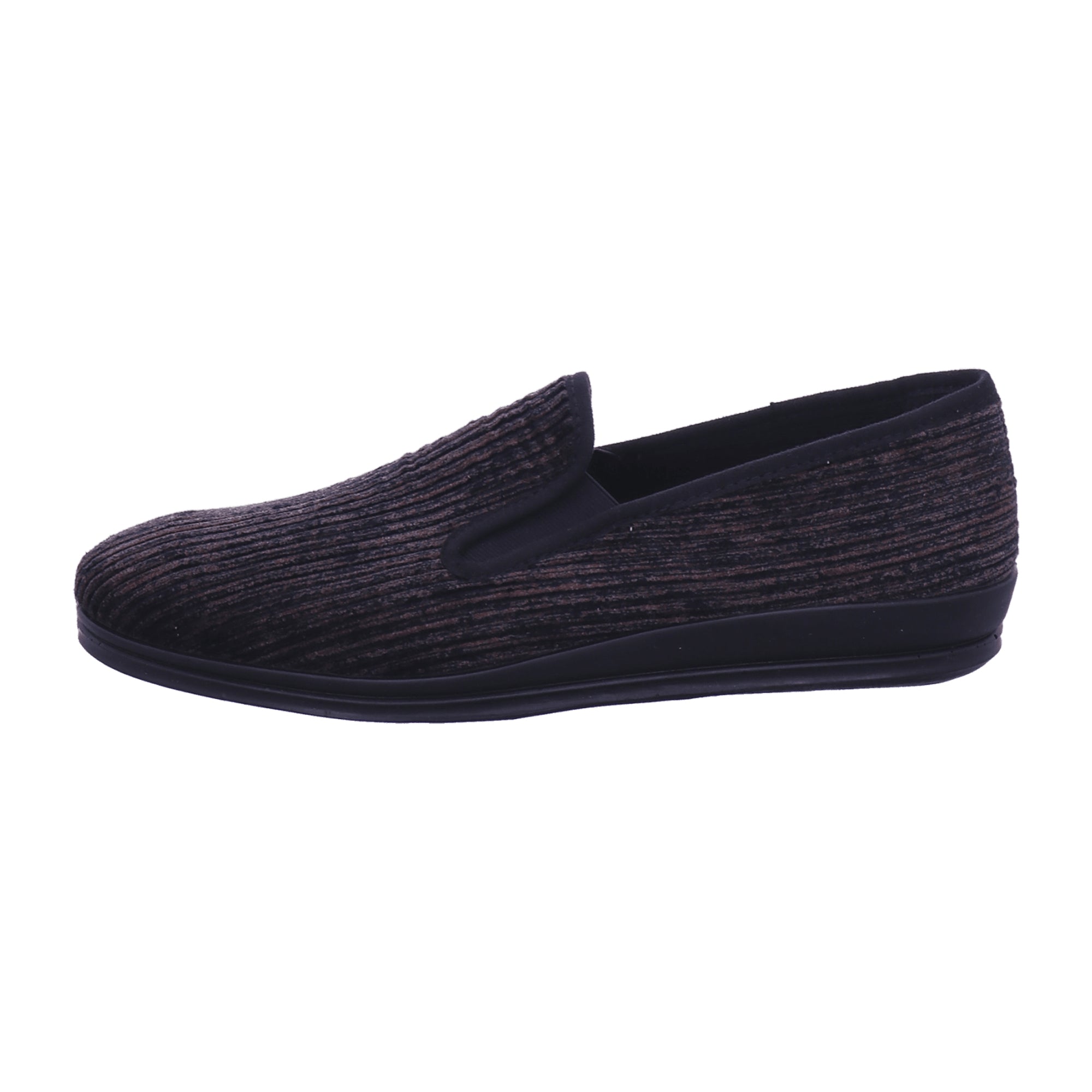Rohde Men's Brown Slippers, Comfortable Textile Slip-On Shoes for Fall/Winter