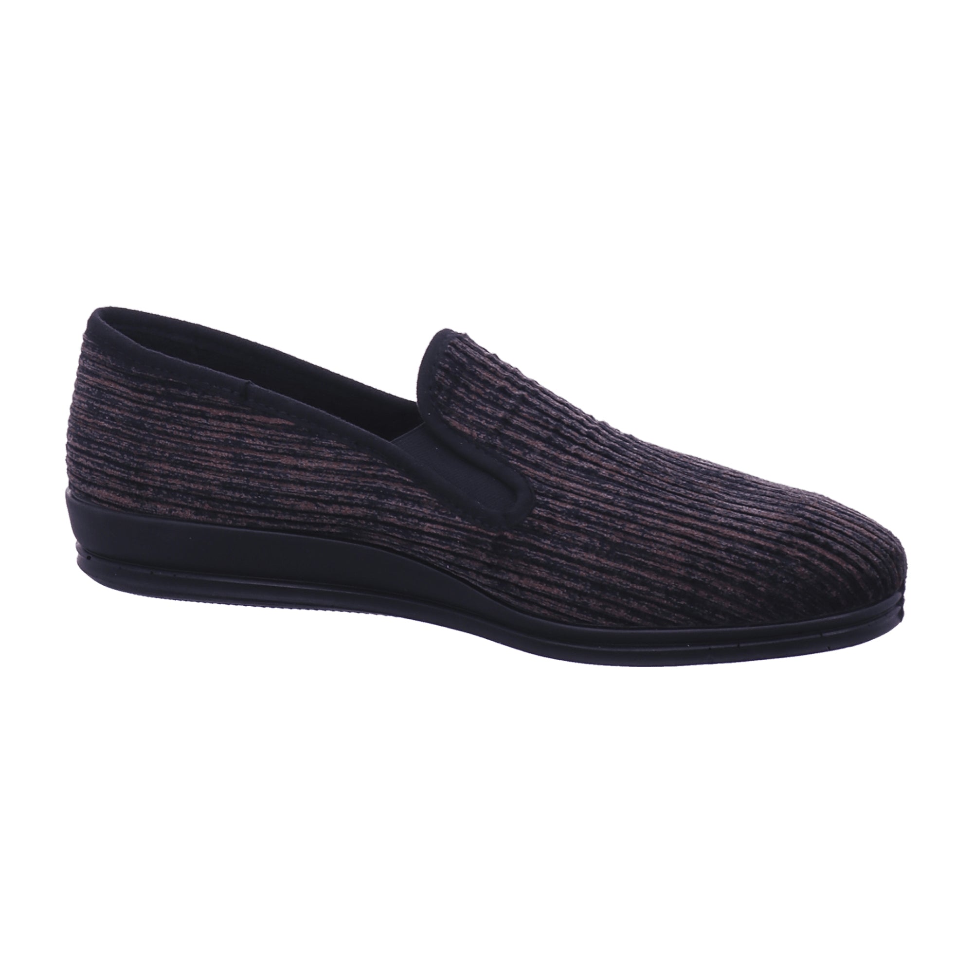 Rohde Men's Brown Slippers, Comfortable Textile Slip-On Shoes for Fall/Winter