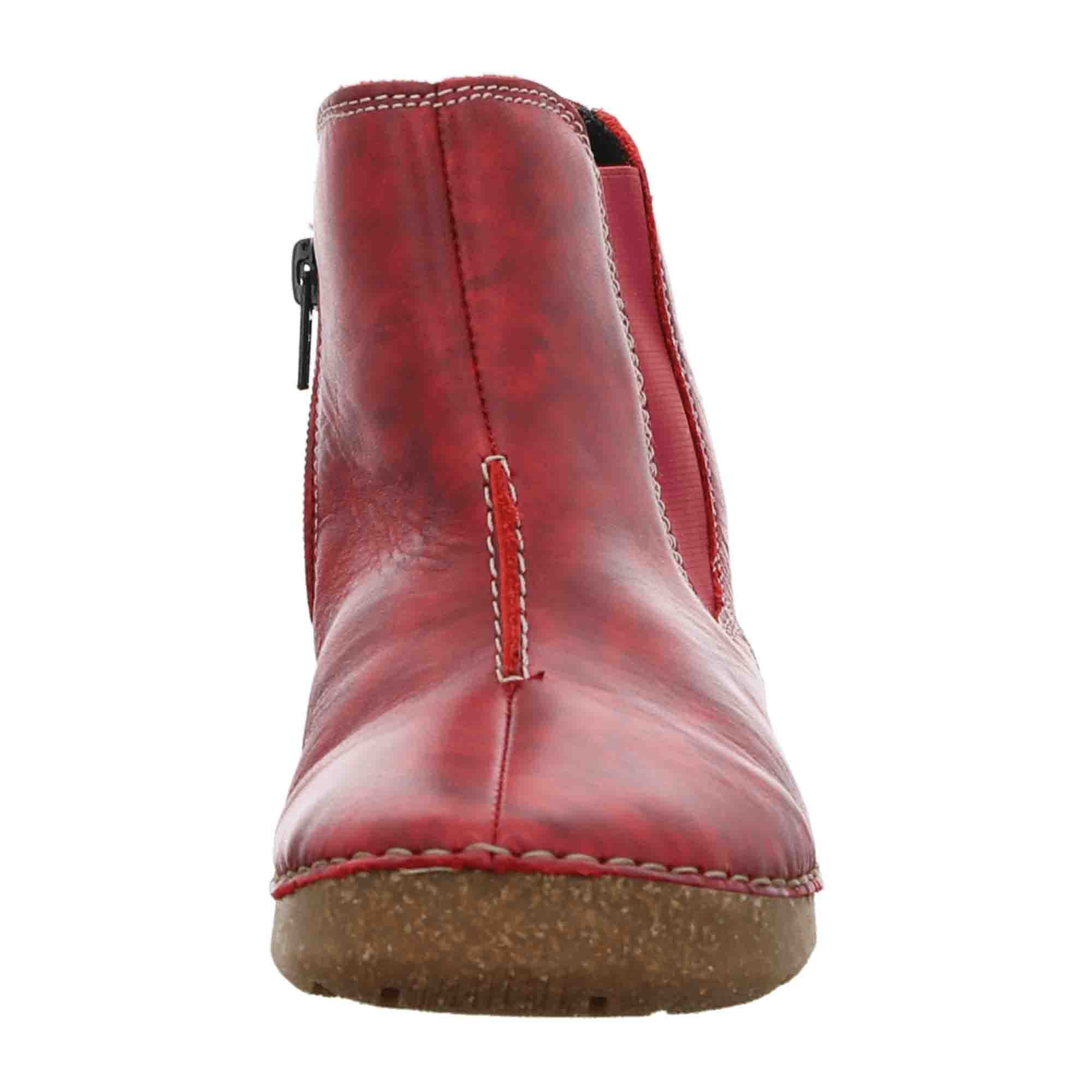 Josef Seibel Comfort Ankle Boots for Women in Red