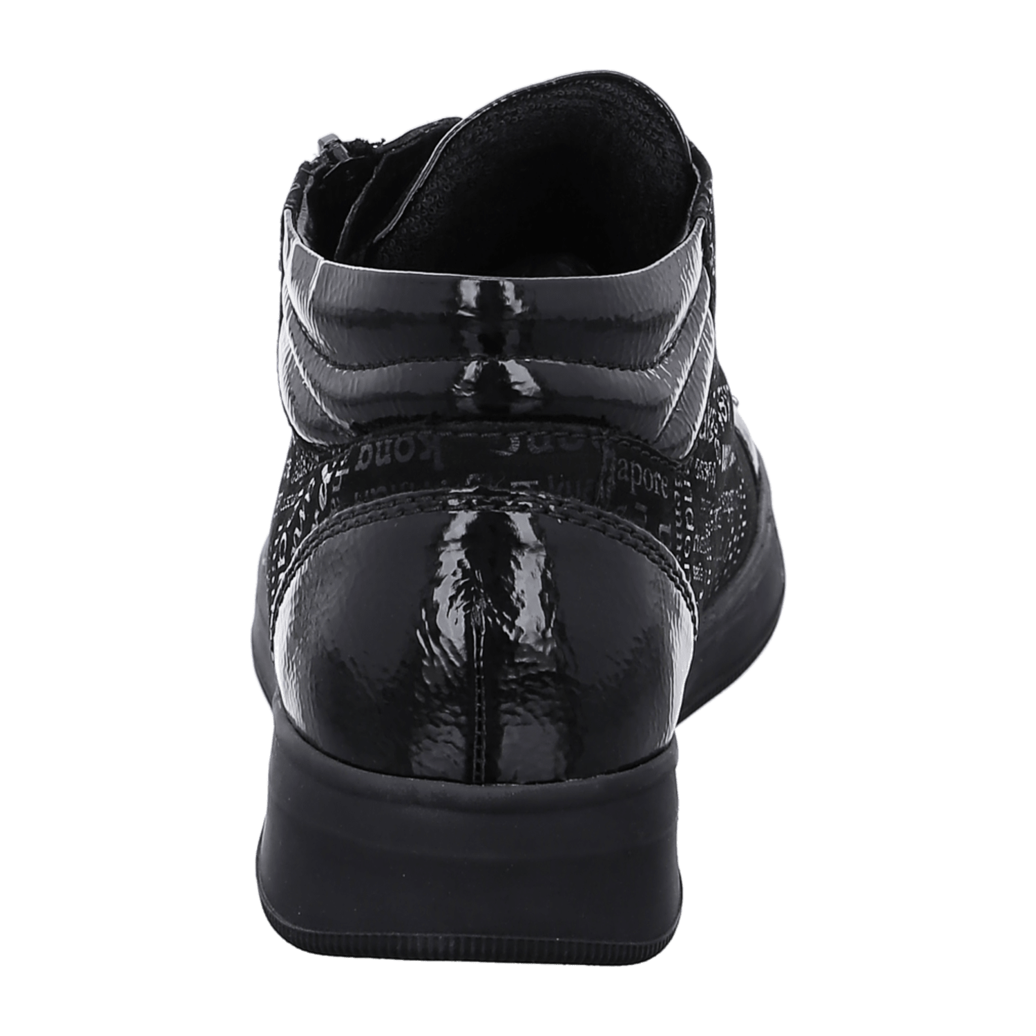 ARA ROM Women's Smooth Leather Lace-Up Sneakers in Black