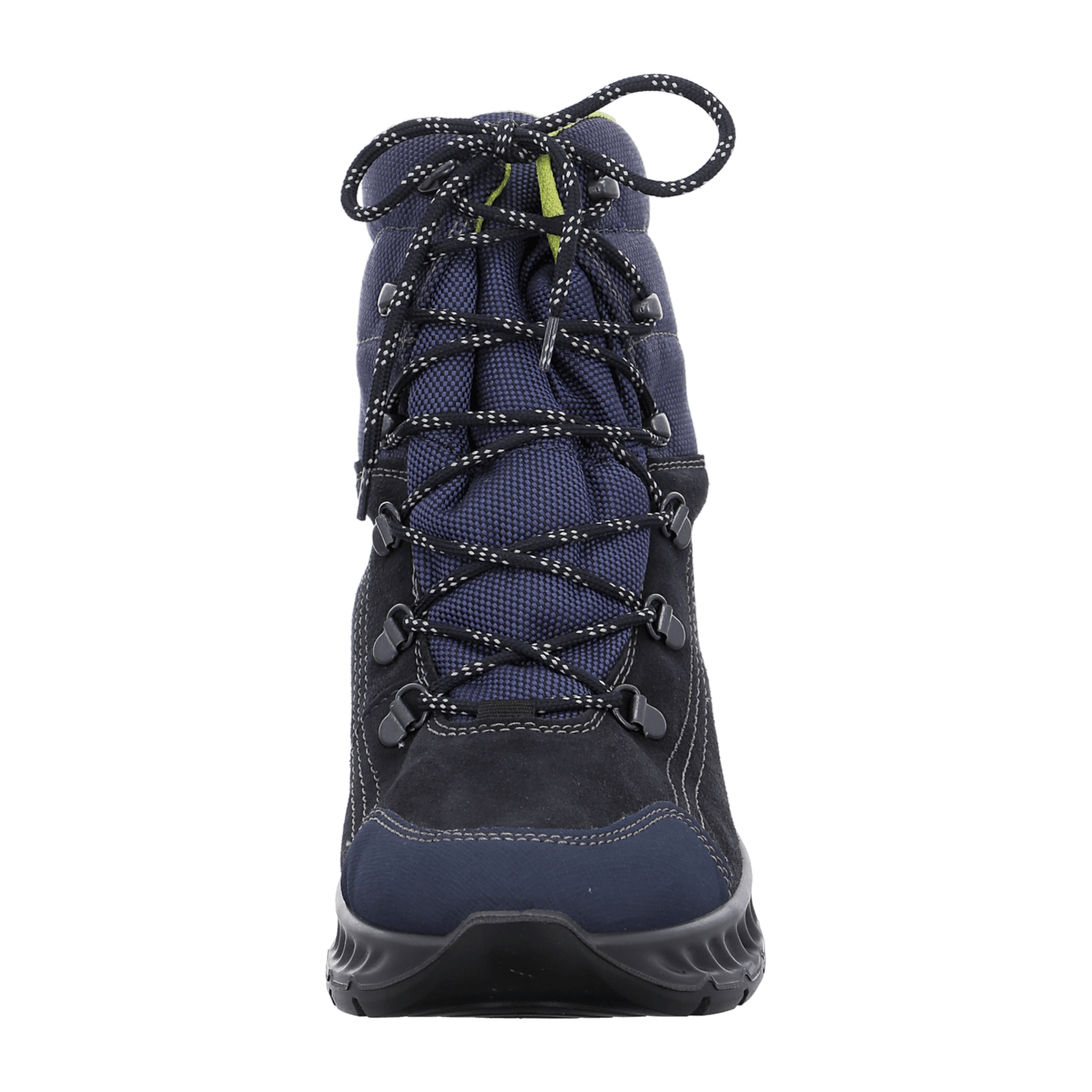 ARA Men's Derby Boots in Blue Suede with Lace-Up Closure and Round Toe