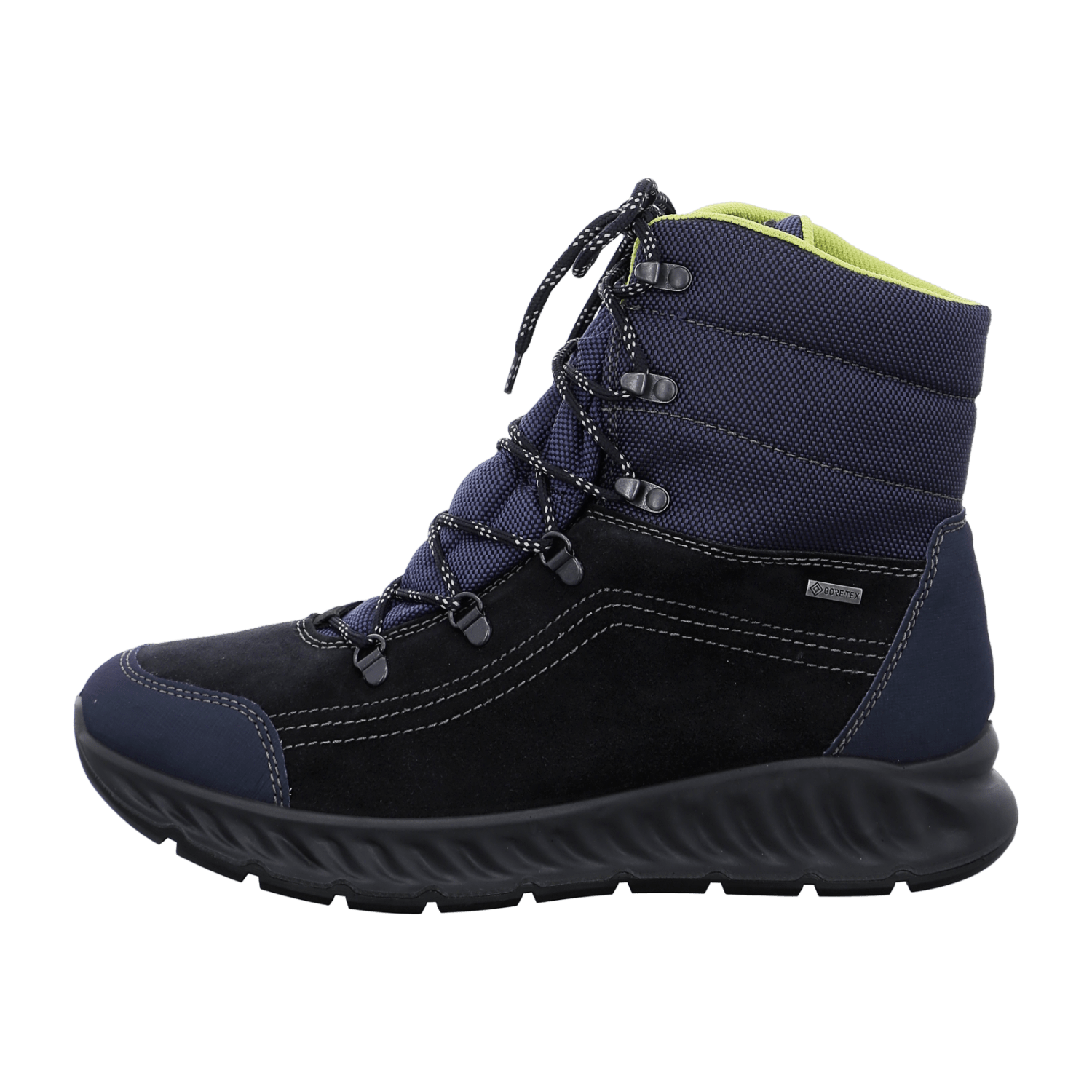 ARA Men's Derby Boots in Blue Suede with Lace-Up Closure and Round Toe