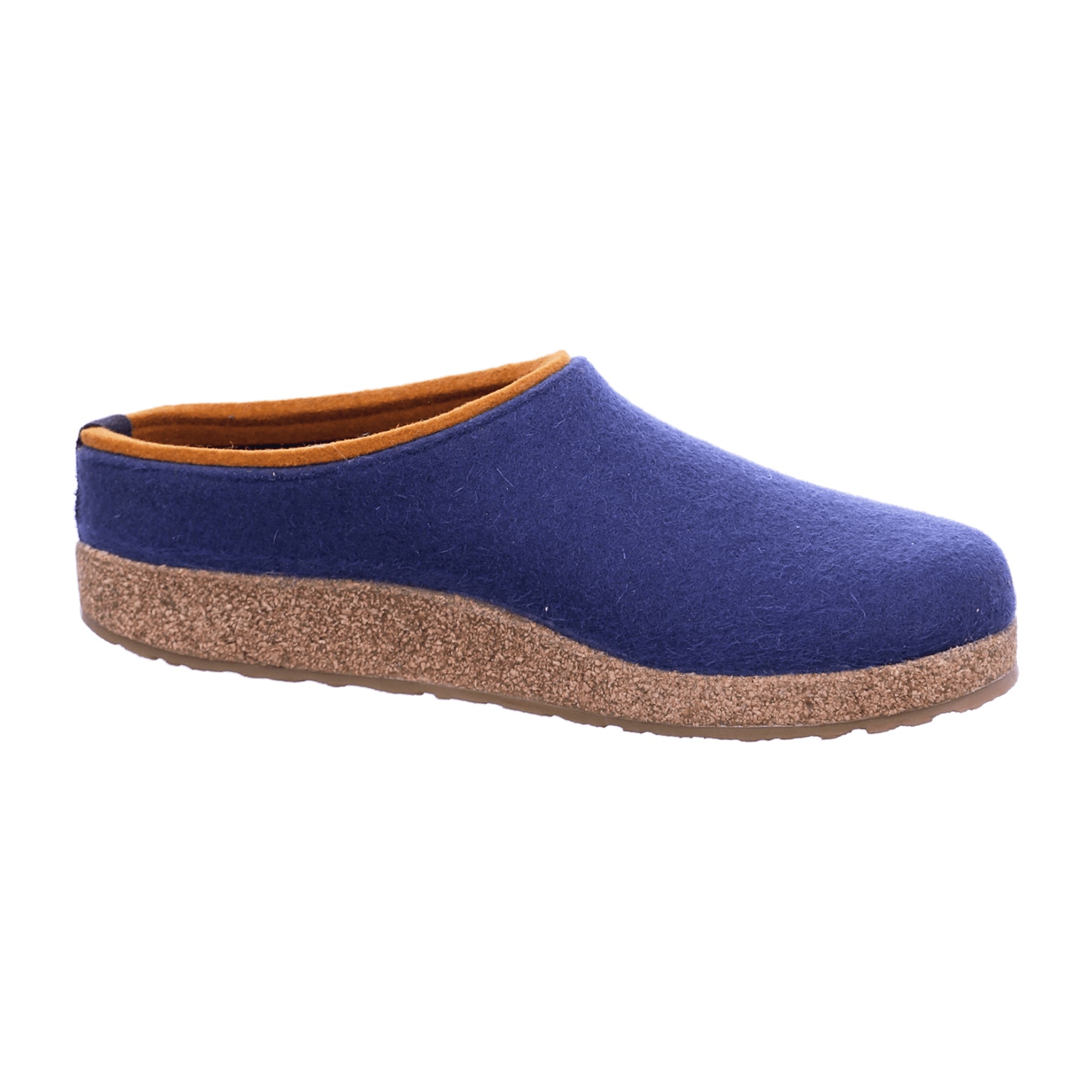 Haflinger Grizzly Kris Men's Blue Wool Clogs - Comfortable & Stylish