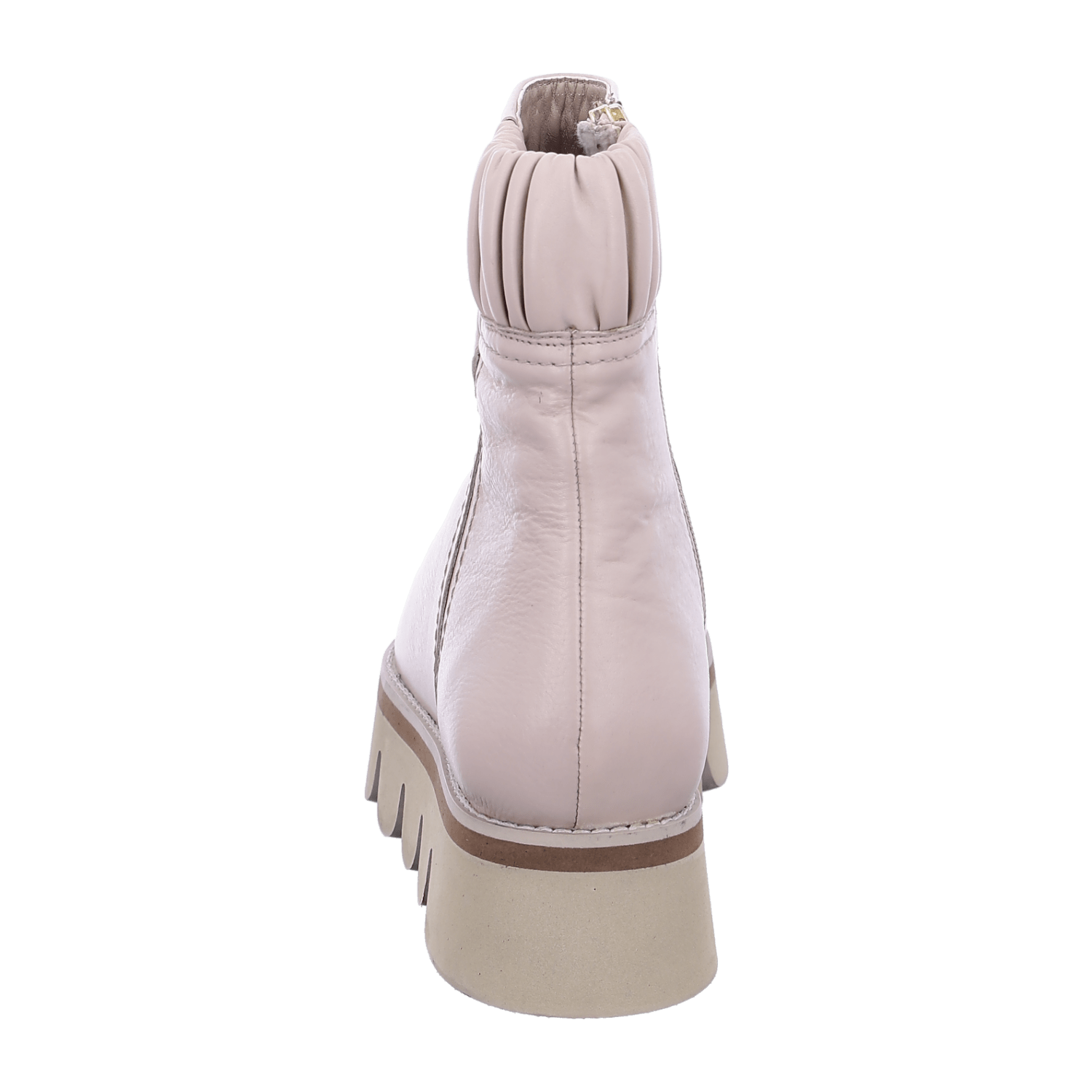 ARA Vigonza Women's Leather Ankle Boots in Beige - Classic Pull-On Chelsea Boots with Leather Lining