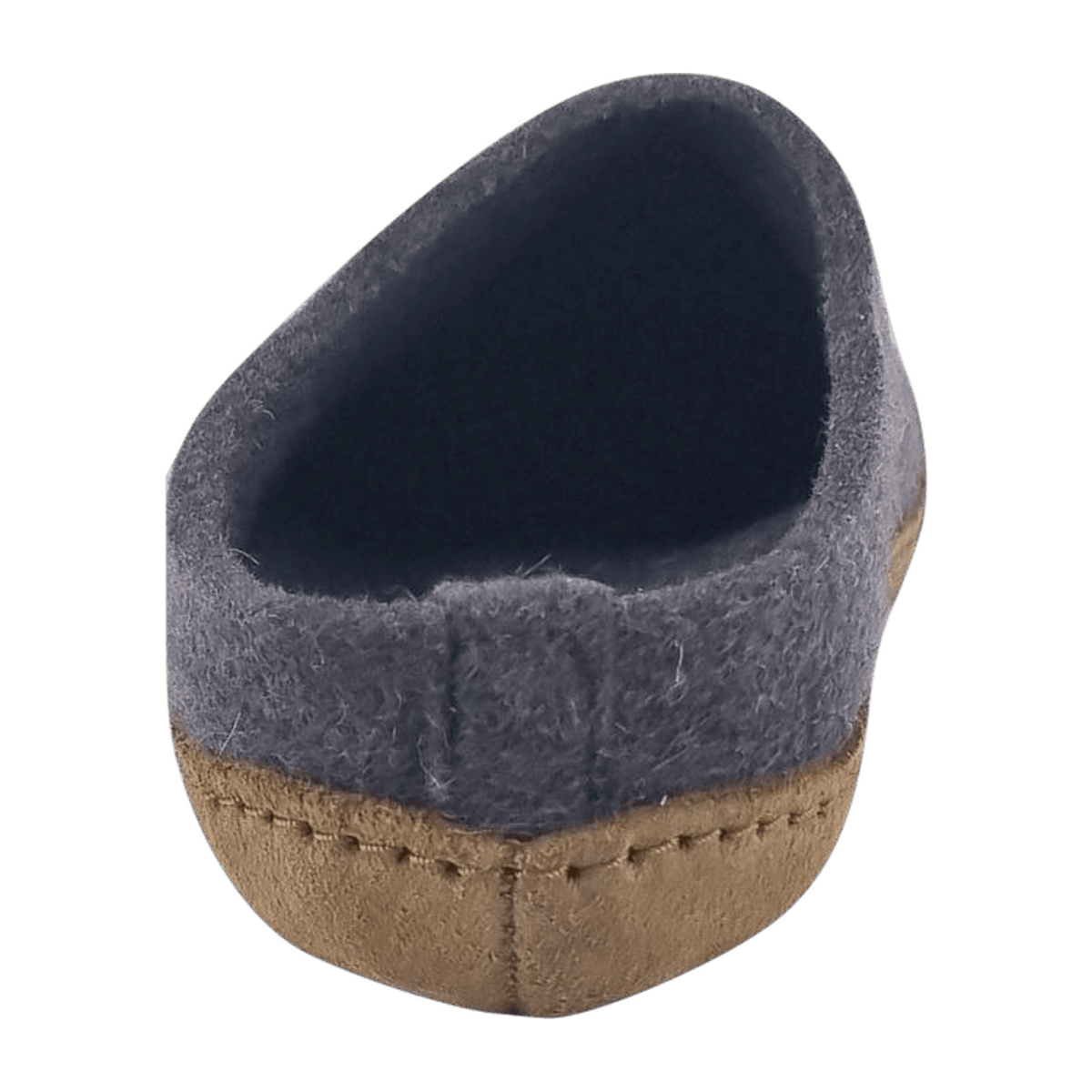 Haflinger Emils Toffel Women's Wool Felt Slippers with Leather Sole - Anthracite