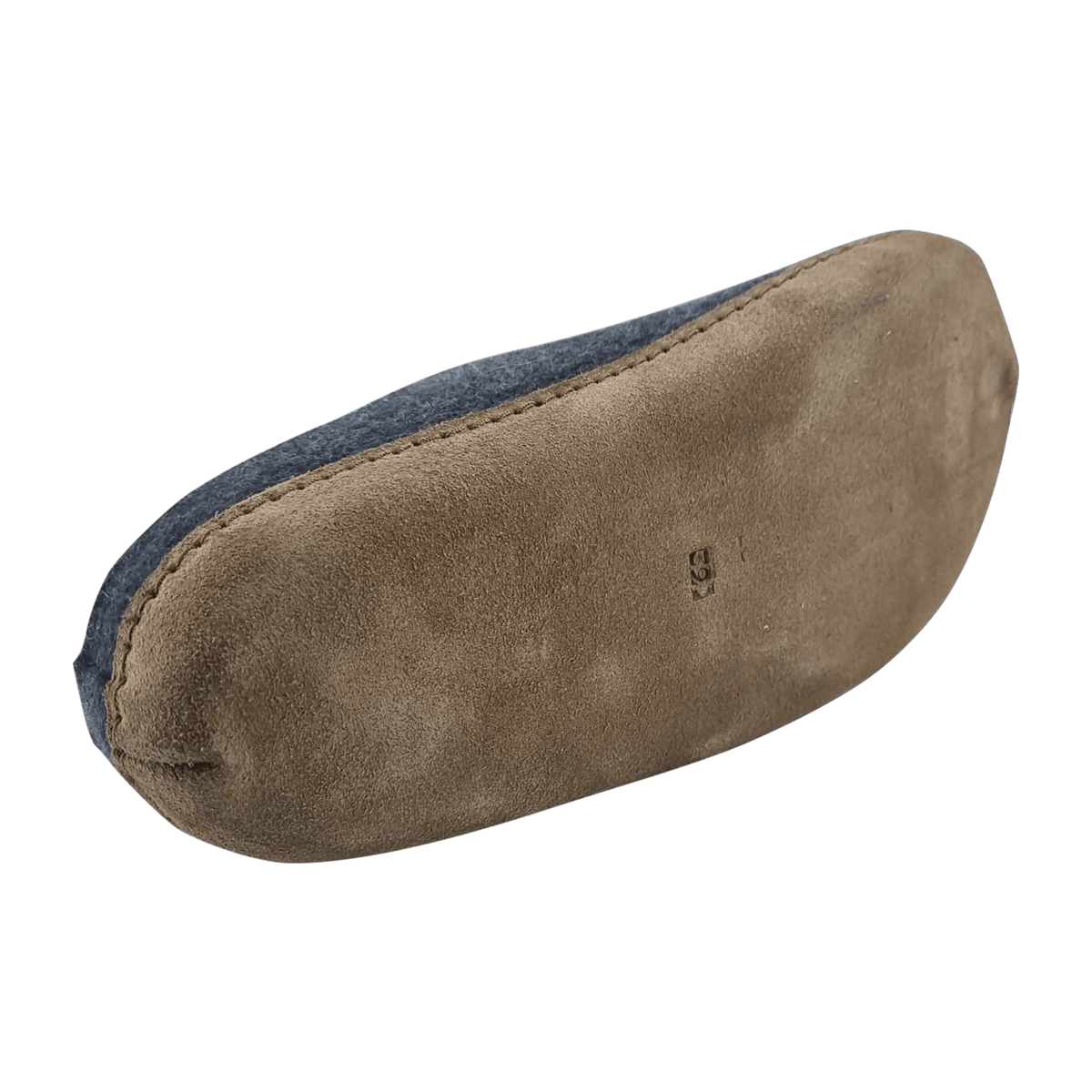 Haflinger Emils Toffel Women's Wool Felt Slippers with Leather Sole - Anthracite