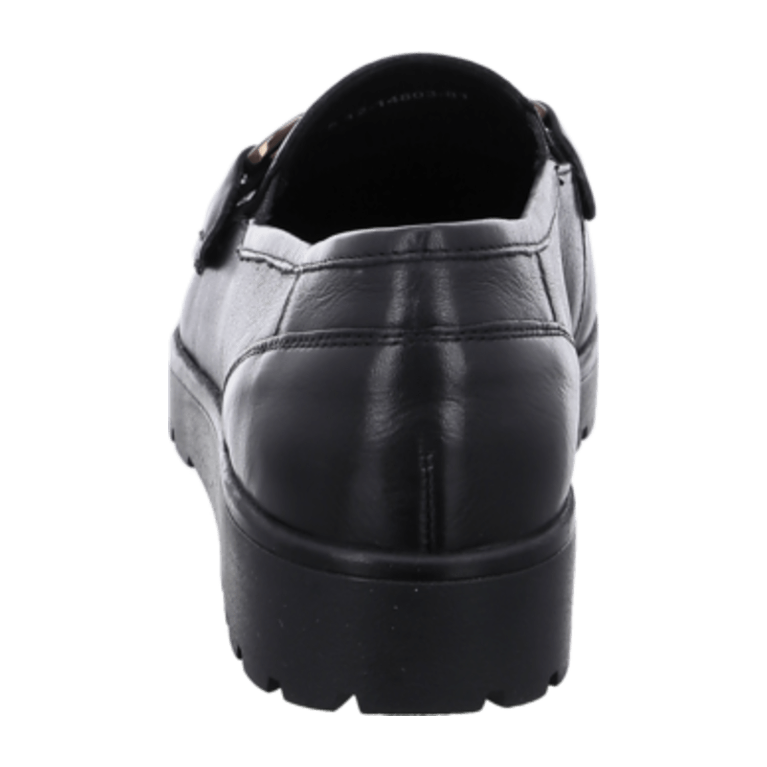 ARA DALLAS Women's Moccasin Smooth Leather Pull-On Black Round Toe Textile Lining Synthetic Rubber Sole