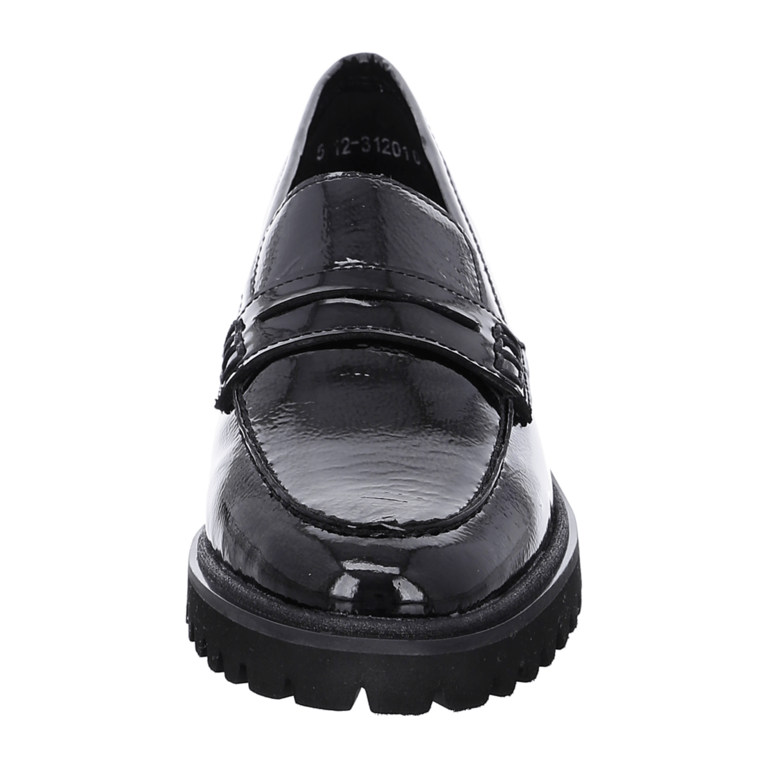 ARA KENT KENT 2 Women's Slip-On Loafers in Black Patent Leather with Round Toe