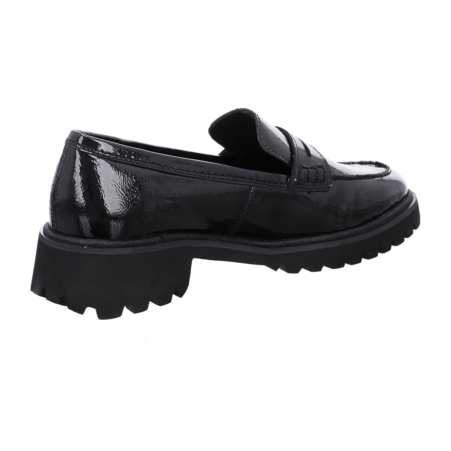 ARA KENT KENT 2 Women's Slip-On Loafers in Black Patent Leather with Round Toe