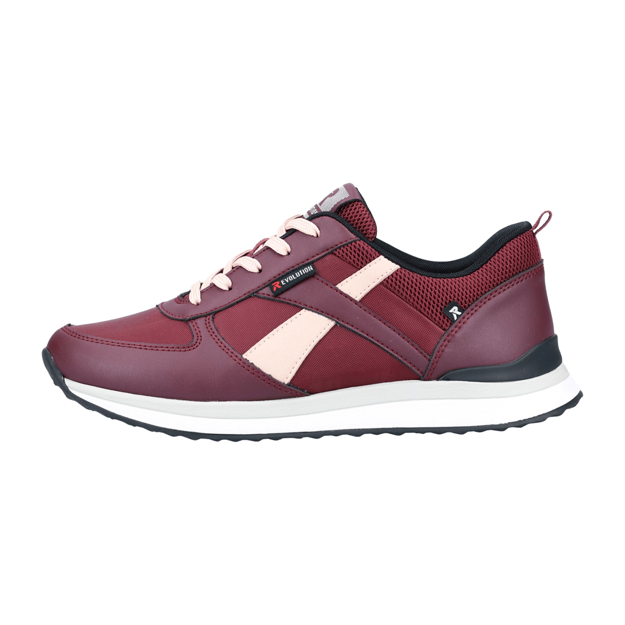 Rieker Evolution Red Women's Sneakers with Breathable Lining and Lightweight Sole