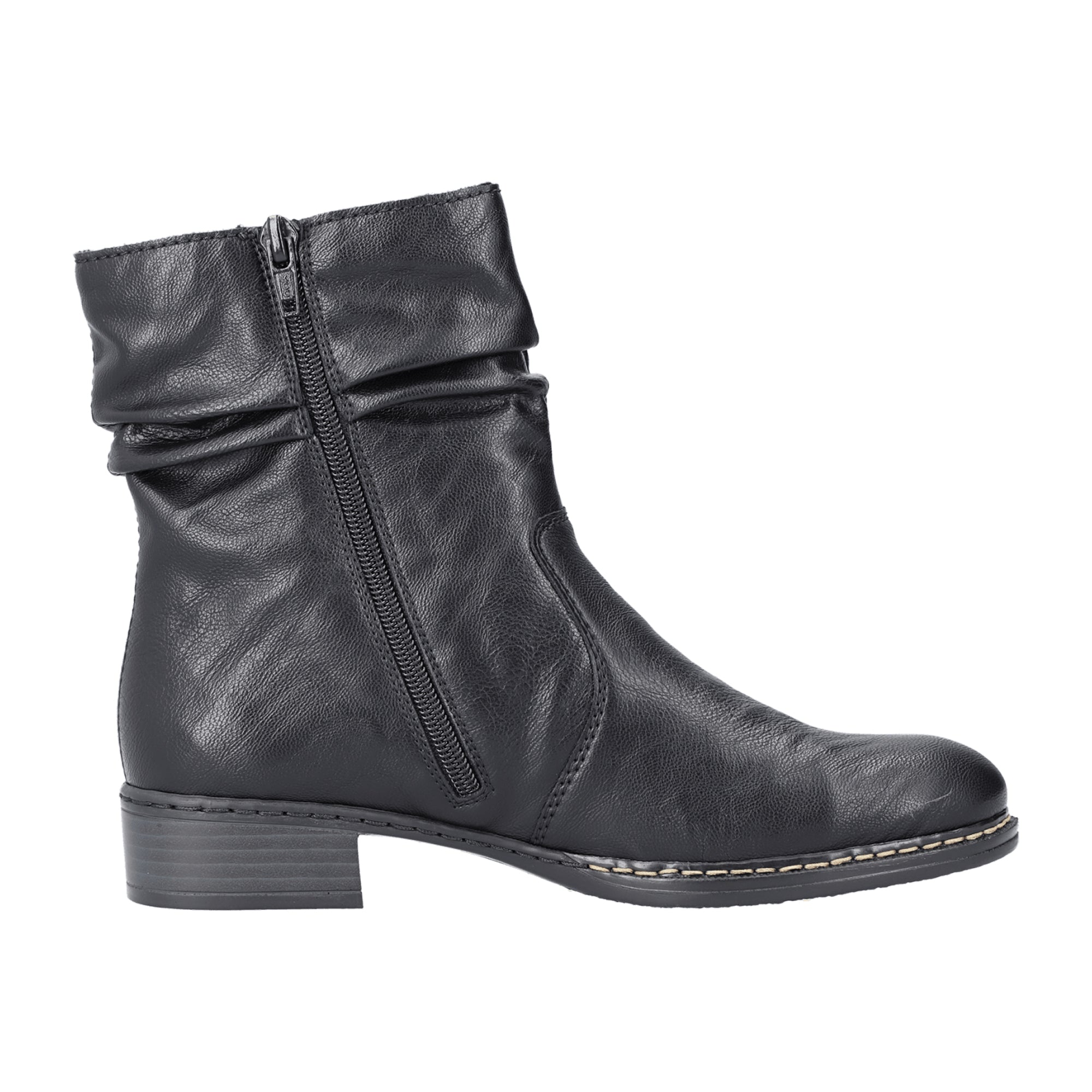 Rieker HWK Women's Black Boots for Fall Winter Dust and Dirt Resistant