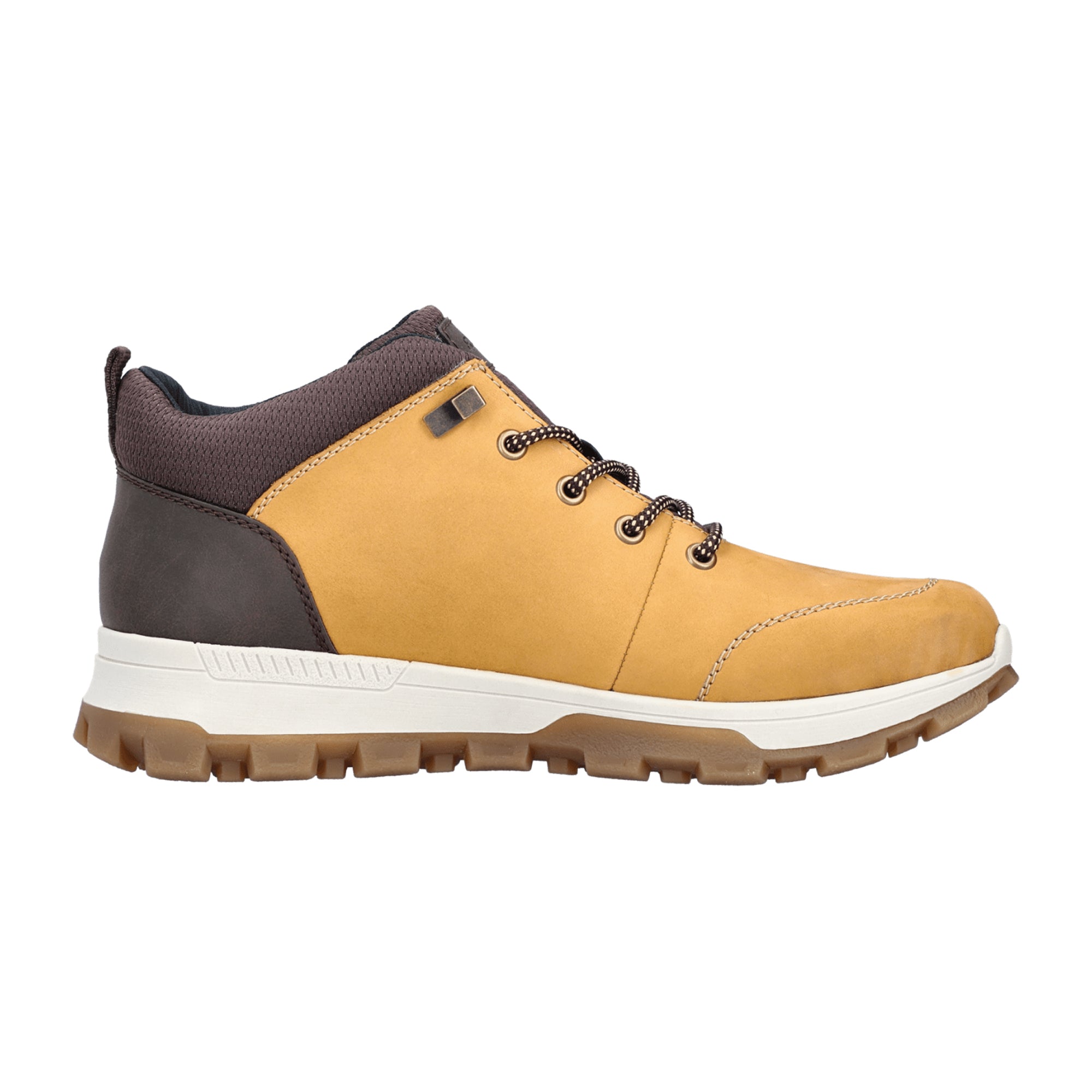 Rieker Herren Stiefel gelb mit braunem Schaft bequem wasserabweisend und stylish