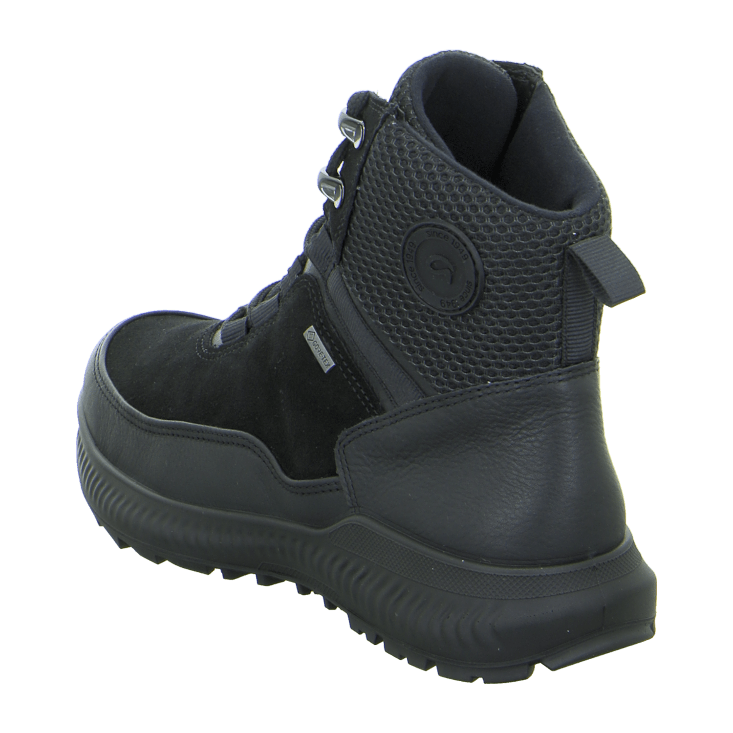 ARA Comfortable Women's Ankle Boots in Black Smooth Leather with Quick-Lace System and Fleece Lining Winter Boots