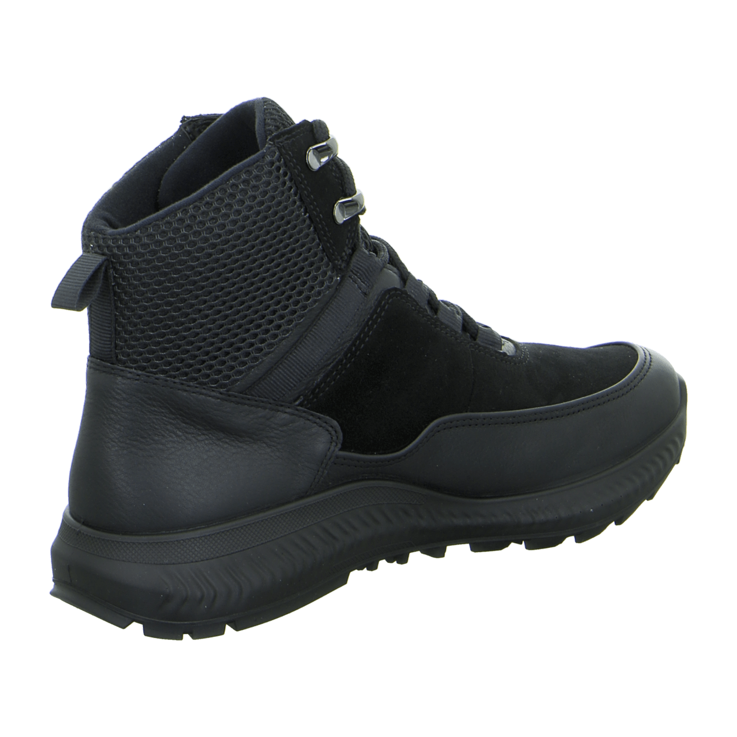 ARA Comfortable Women's Ankle Boots in Black Smooth Leather with Quick-Lace System and Fleece Lining Winter Boots