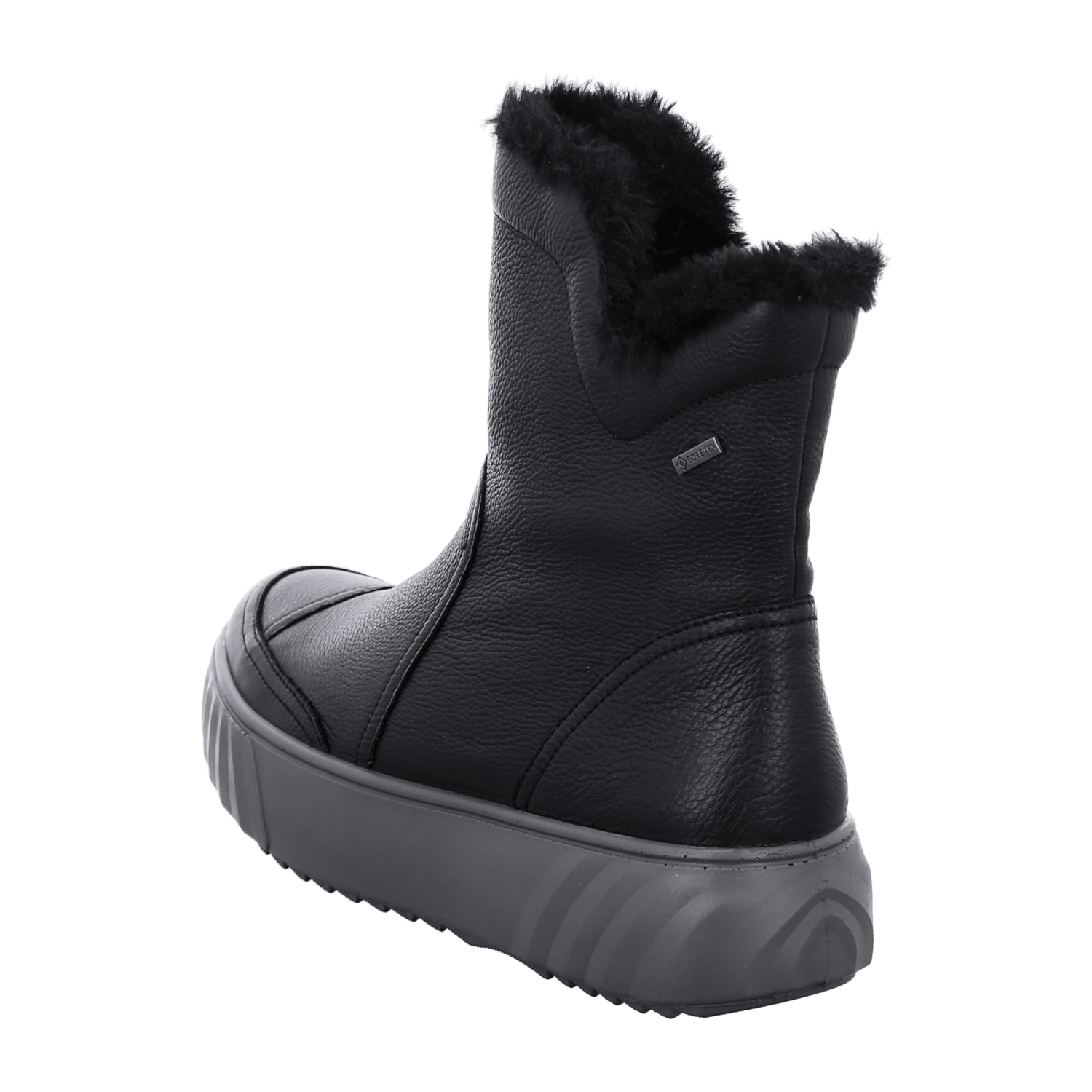 ARA Women's Modern Boots Black with Gore-Tex Lining and Warm Lining Round Toe