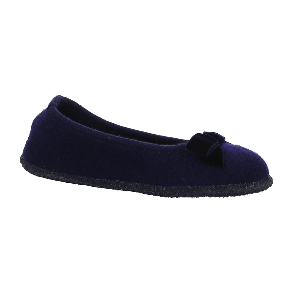 HAFLINGER Fiocco Women's Wool Felt Slipper Ballerina - Breathable House Shoe in Medium