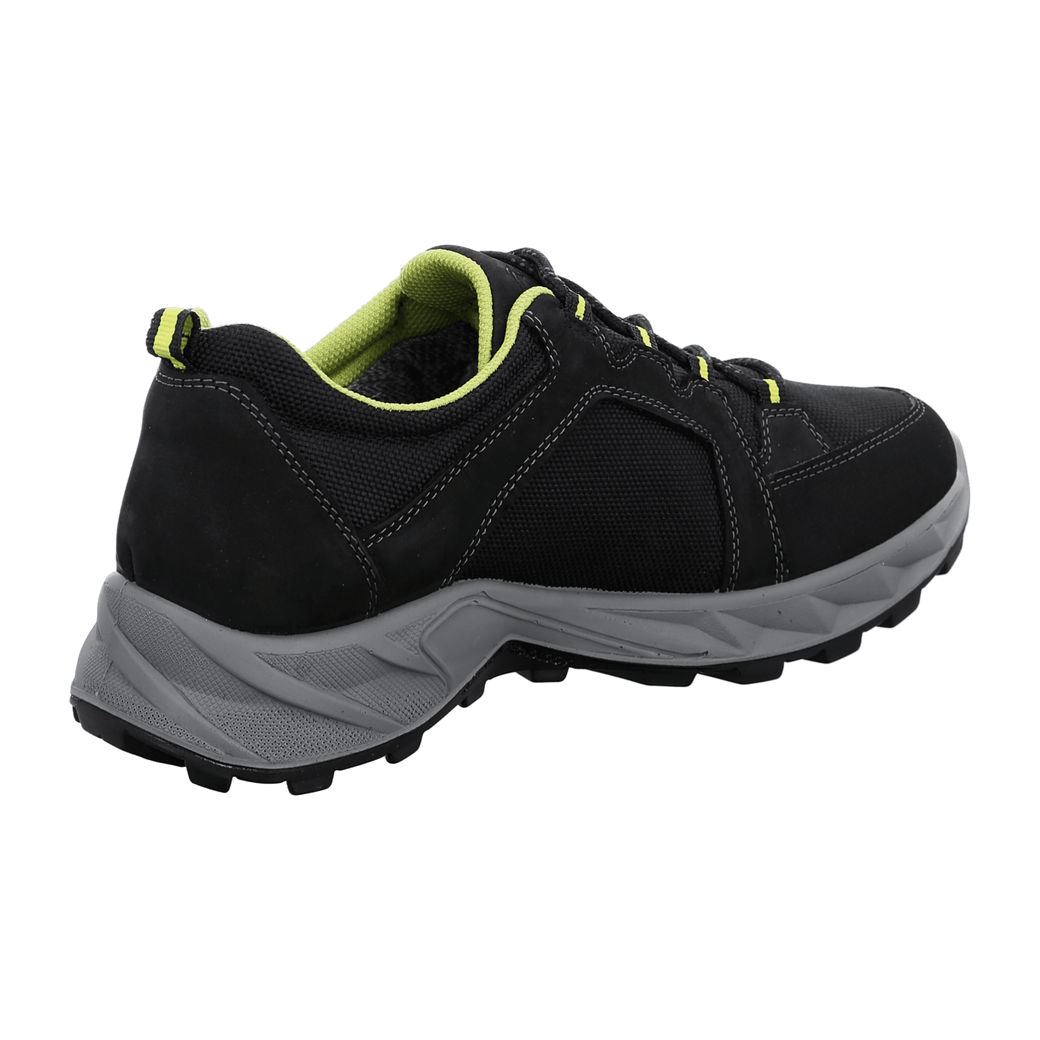ARA Men's Sneakers in Black Smooth Leather with Lace-Up Closure and Round Toe - Bartel-Shop