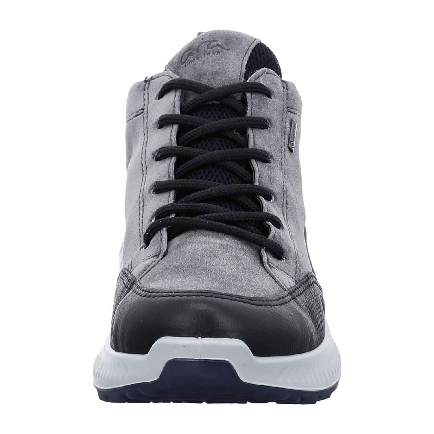 ARA HIKER Women's Sneakers in Grey Velour Leather with Lace-Up Closure and TPU Sole - Bartel-Shop