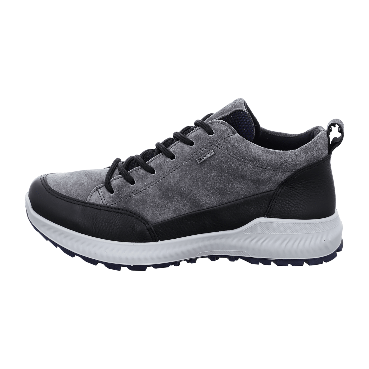 ARA HIKER Women's Sneakers in Grey Velour Leather with Lace-Up Closure and TPU Sole