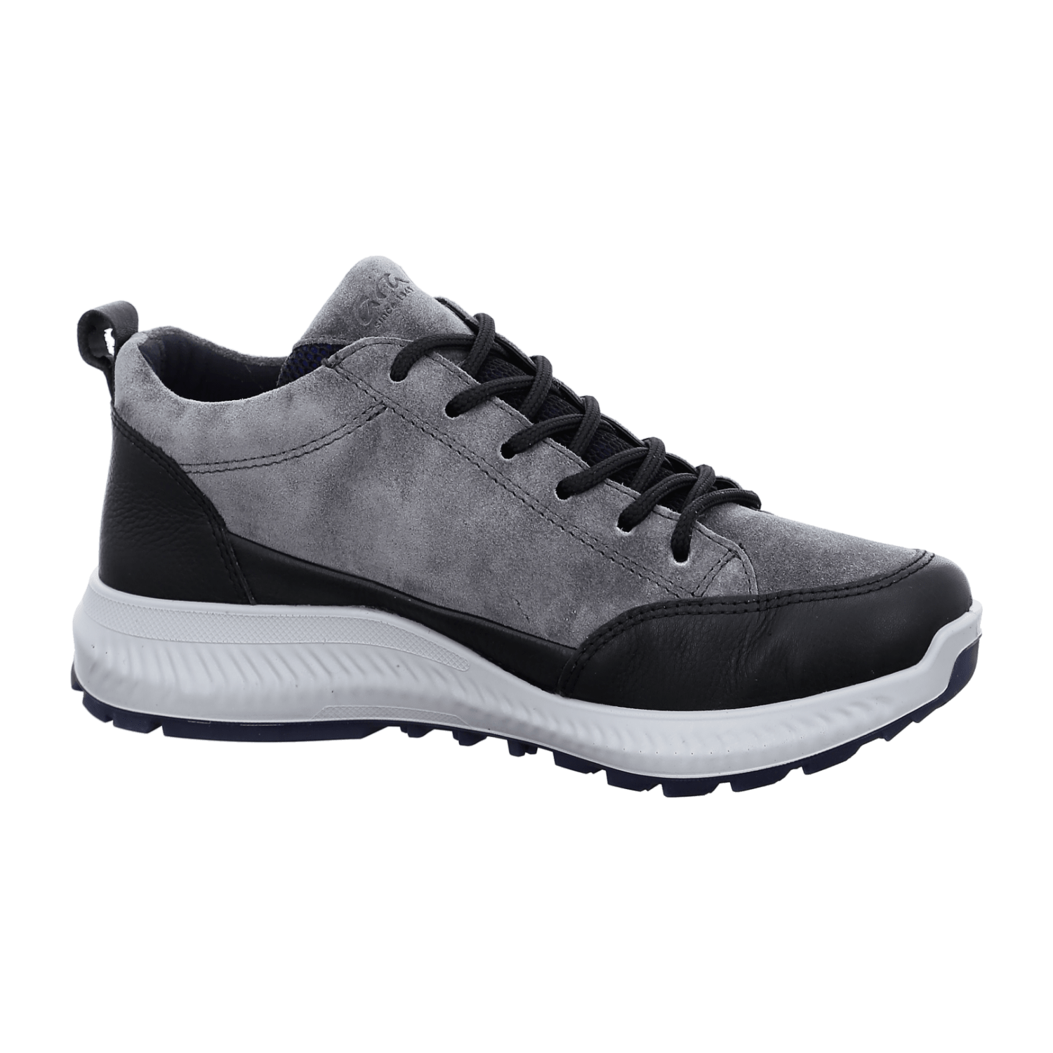 ARA HIKER Women's Sneakers in Grey Velour Leather with Lace-Up Closure and TPU Sole - Bartel-Shop