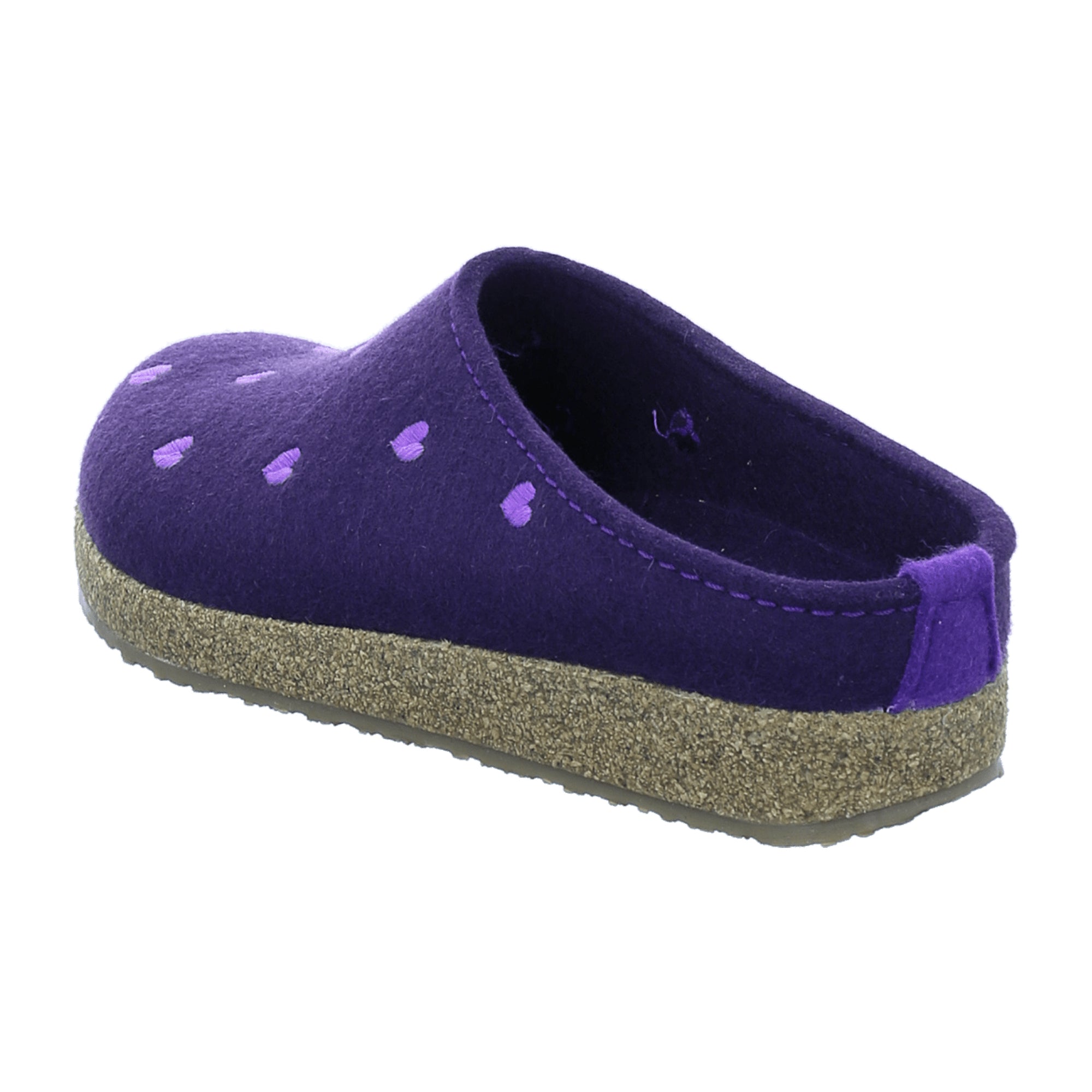 Haflinger Women's Cuircini Slippers, Purple - Stylish & Comfortable