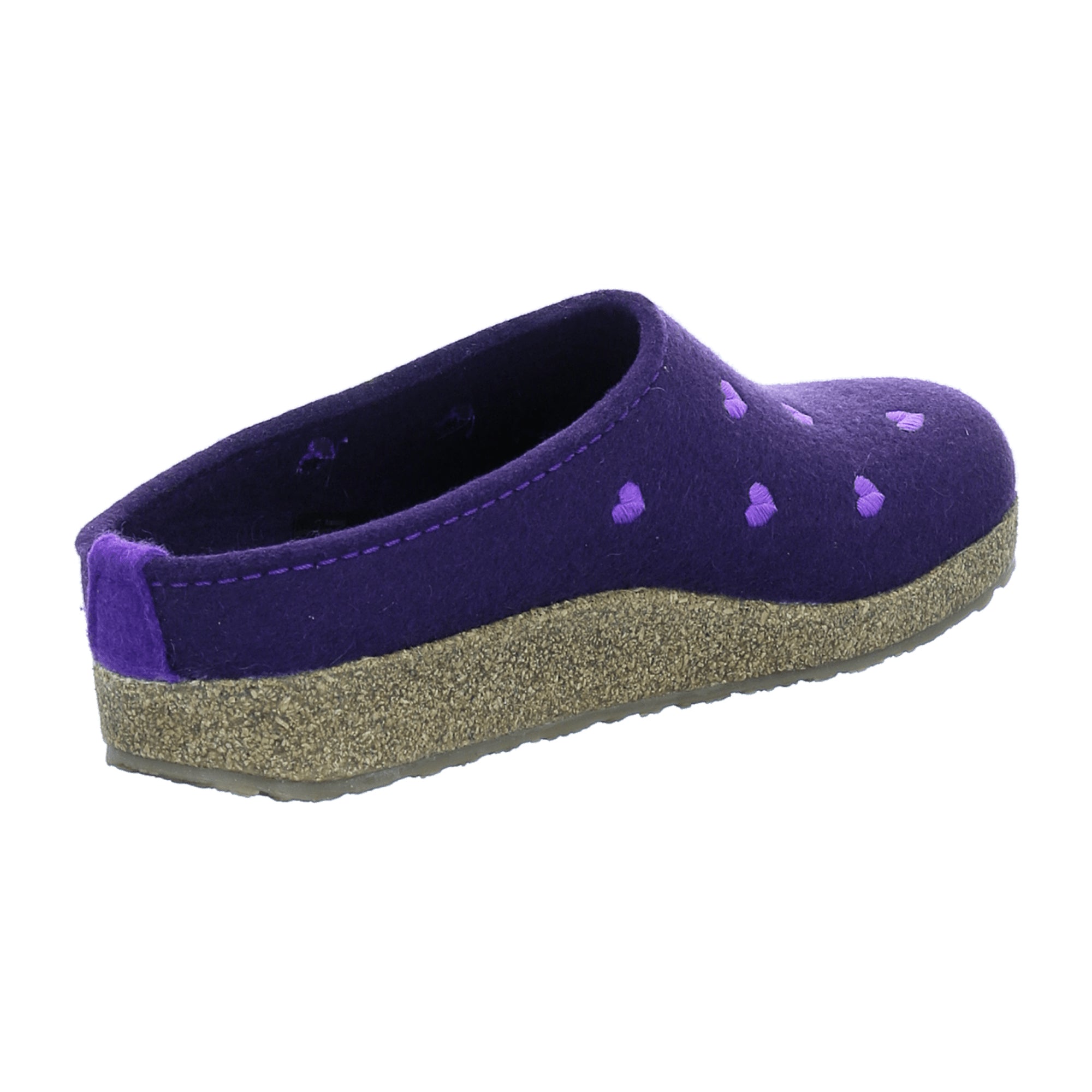 Haflinger Women's Cuircini Slippers, Purple - Stylish & Comfortable