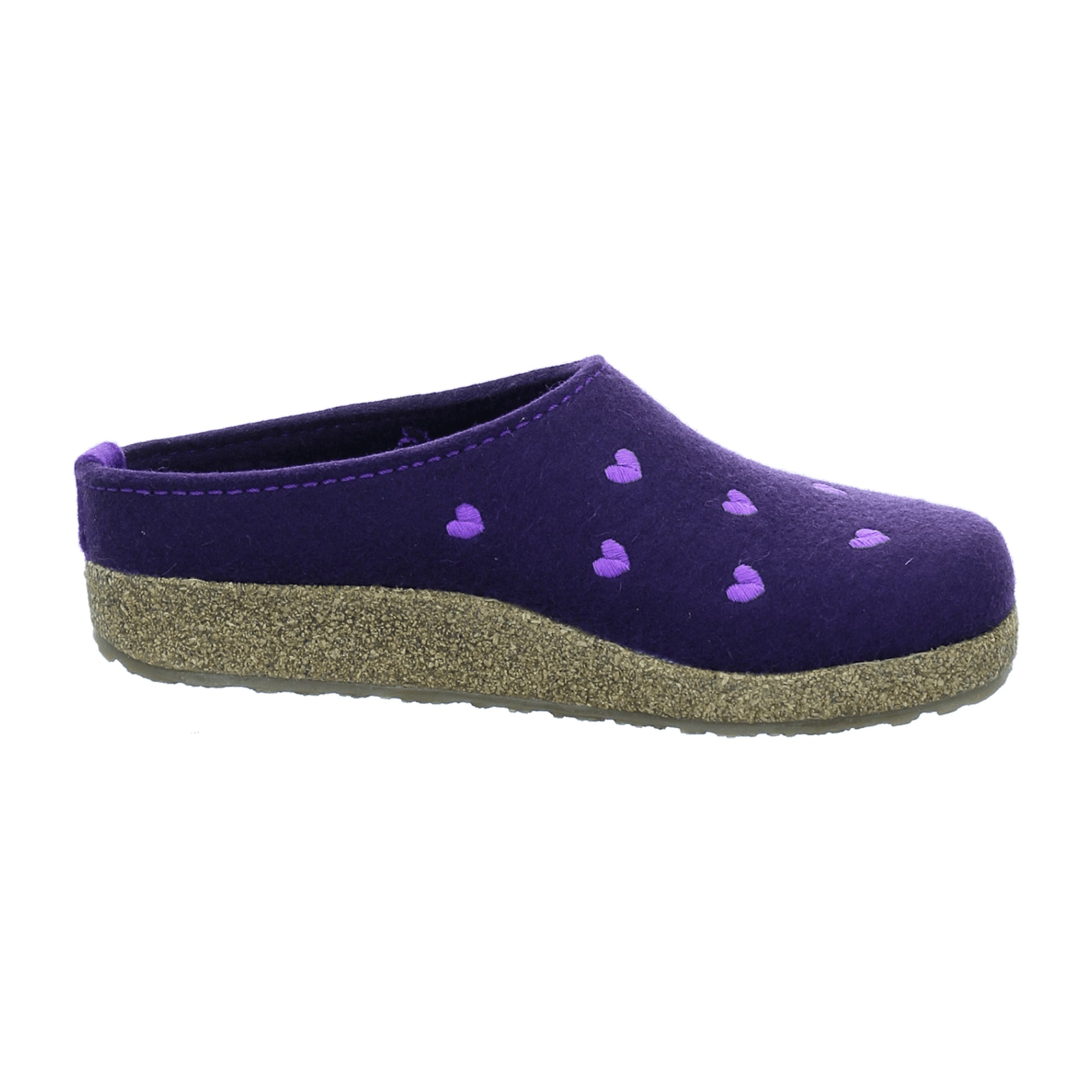 Haflinger Women's Cuircini Slippers, Purple - Stylish & Comfortable