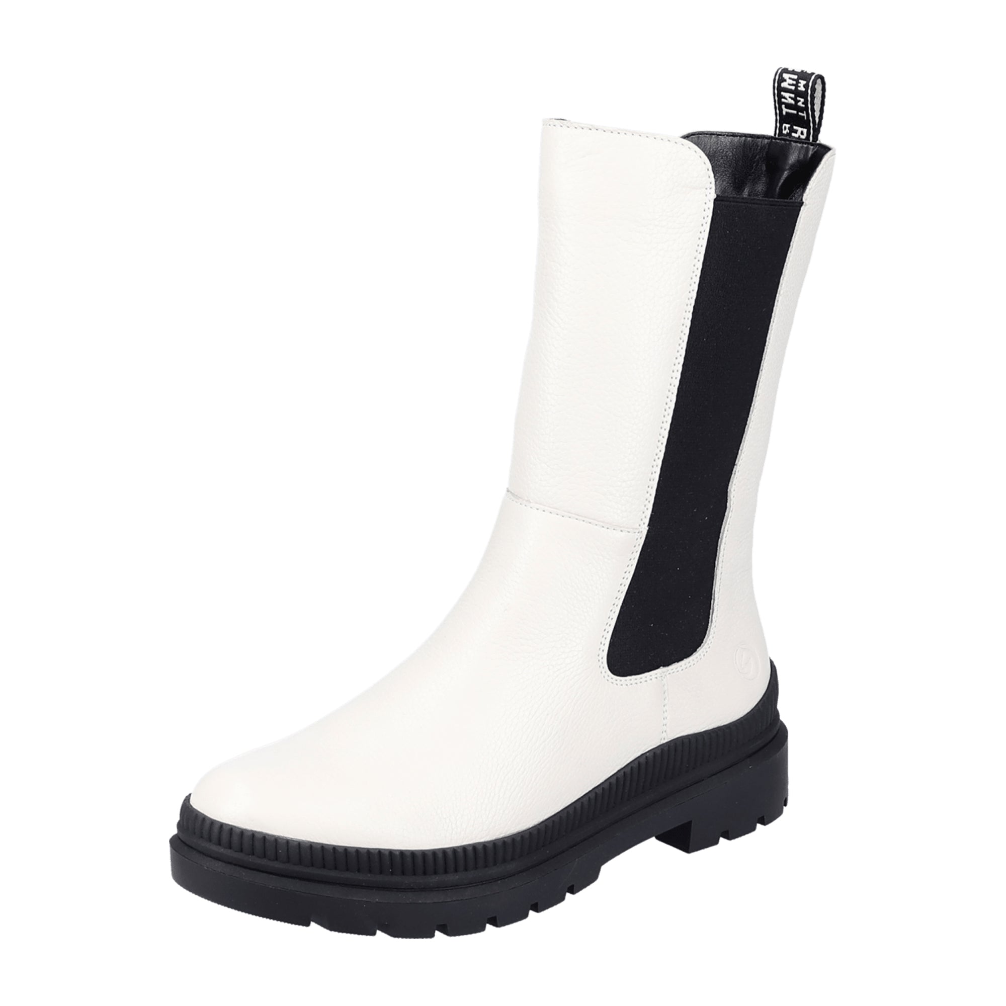 Remonte Mason Women's White Chelsea Boots with Warm Lining and Easy Fit