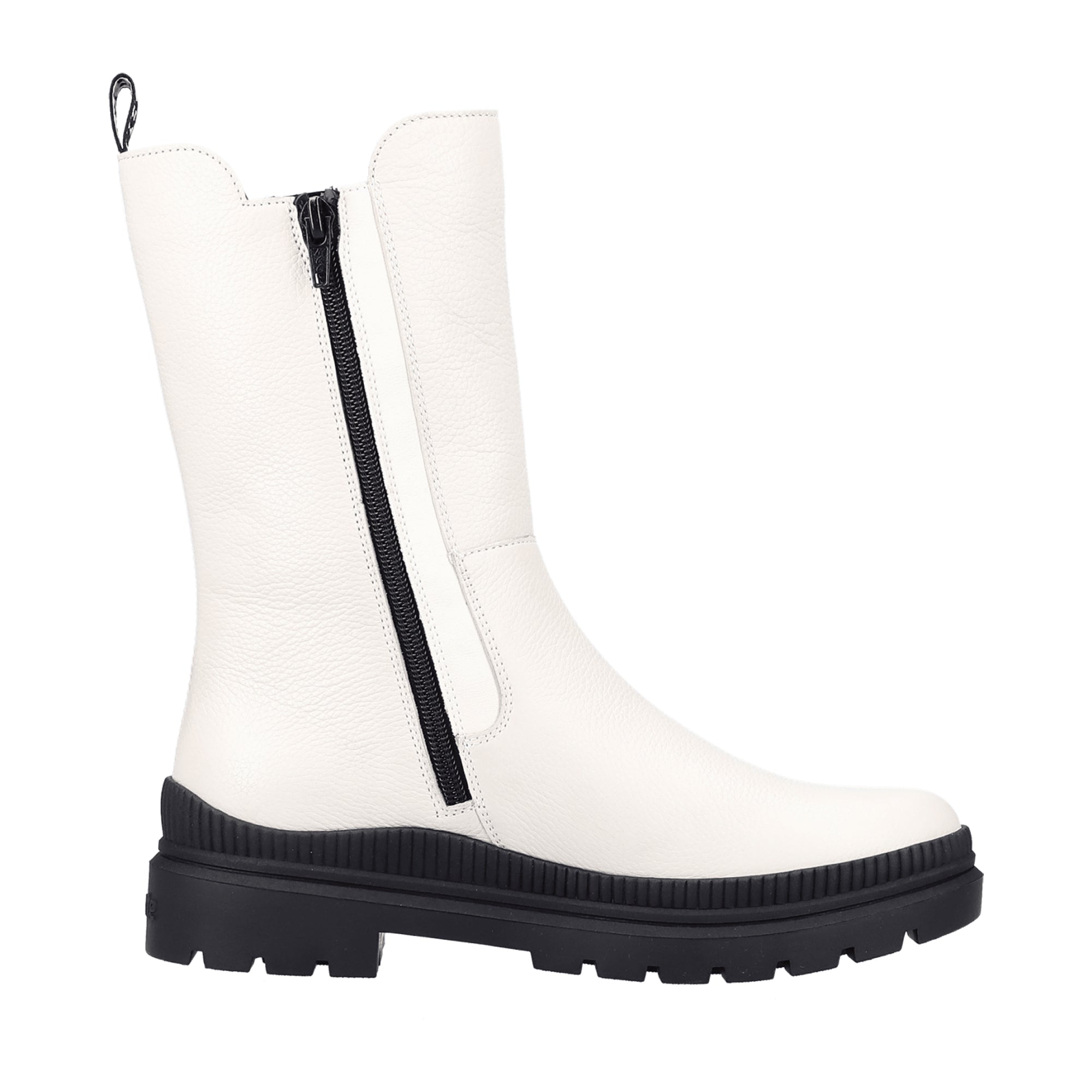 Remonte Mason Women's White Chelsea Boots with Warm Lining and Easy Fit